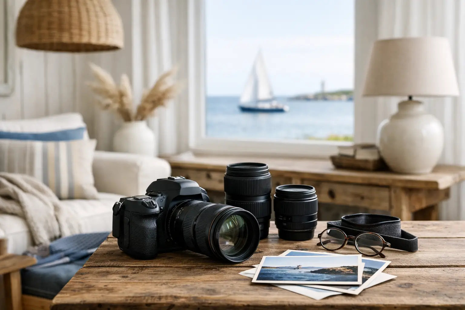 Norddeutscher Einrichtungsstil mit Fotografie