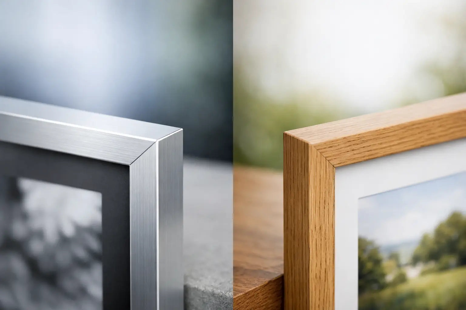 Aluminiumrahmen versus Holzrahmen im Vergleich