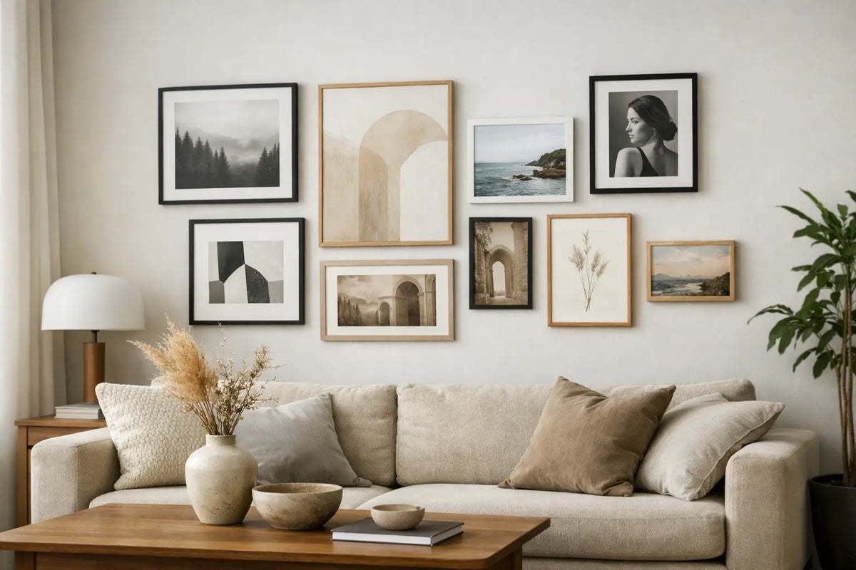 Bilderwand richtig gestalten für stilvolle Räume