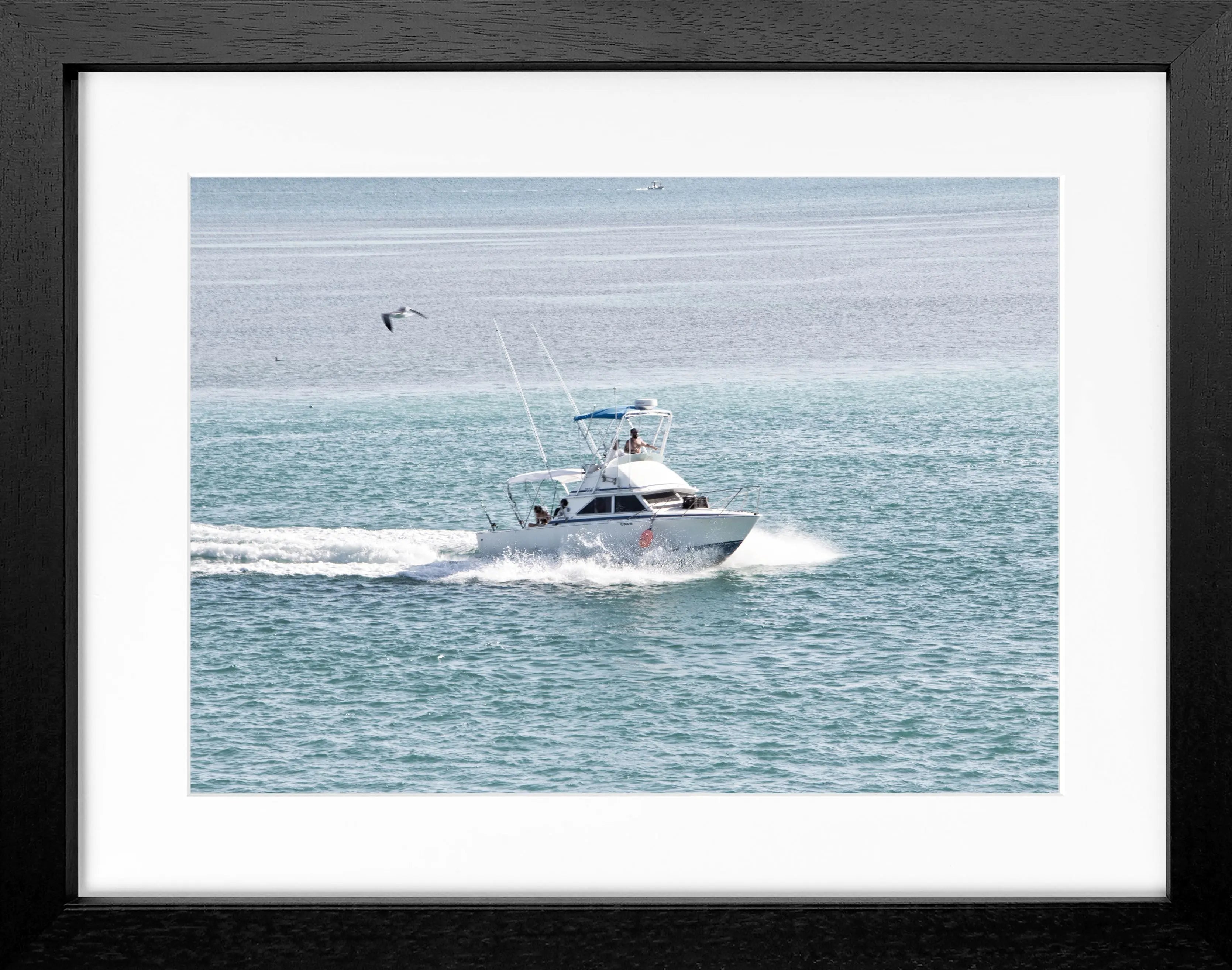 Poster mit Rahmen Florida Keys ’Boat’ FL03 - Wandbilder