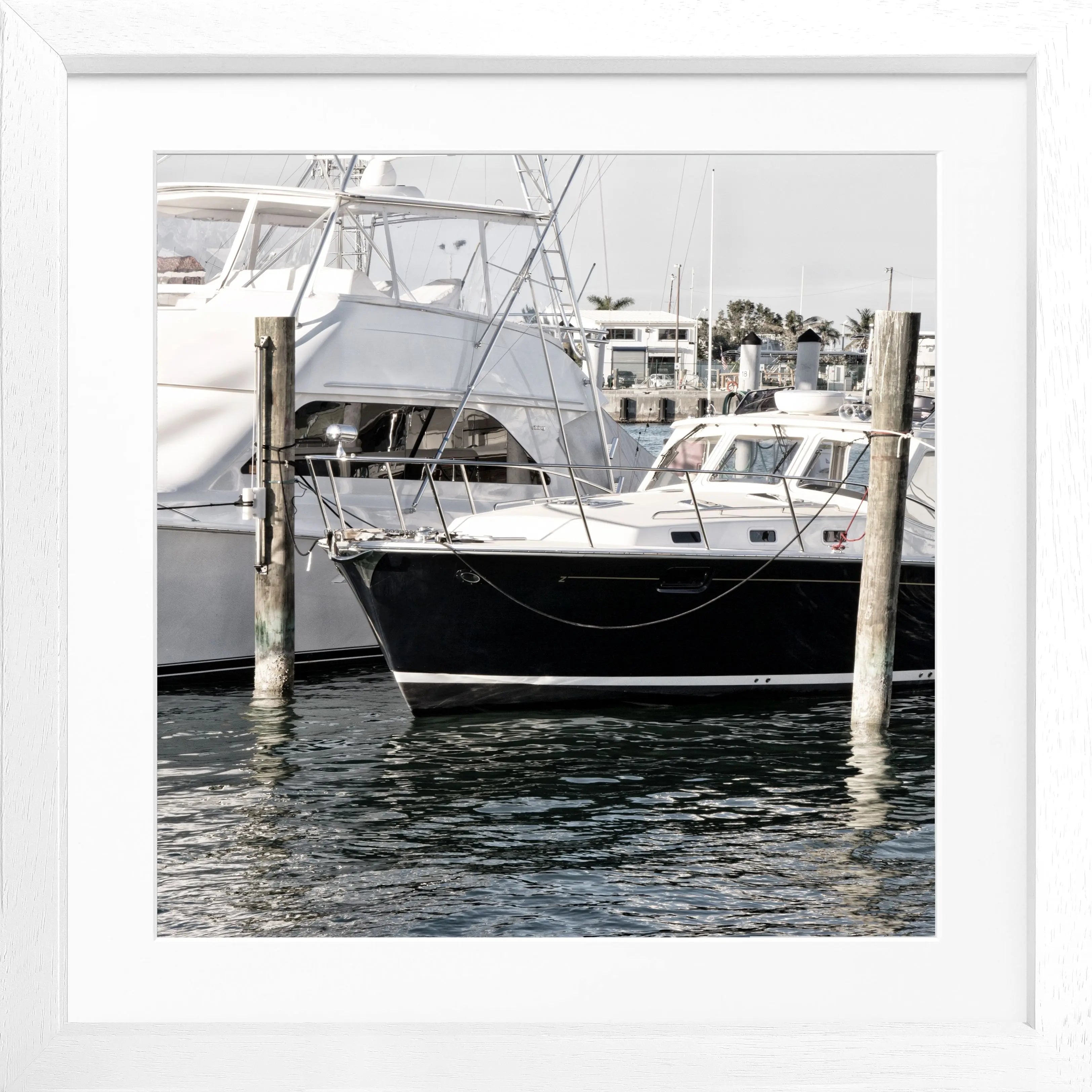 Poster mit Rahmen ’Boat’ Florida Key West FL19Q - Wandbilder