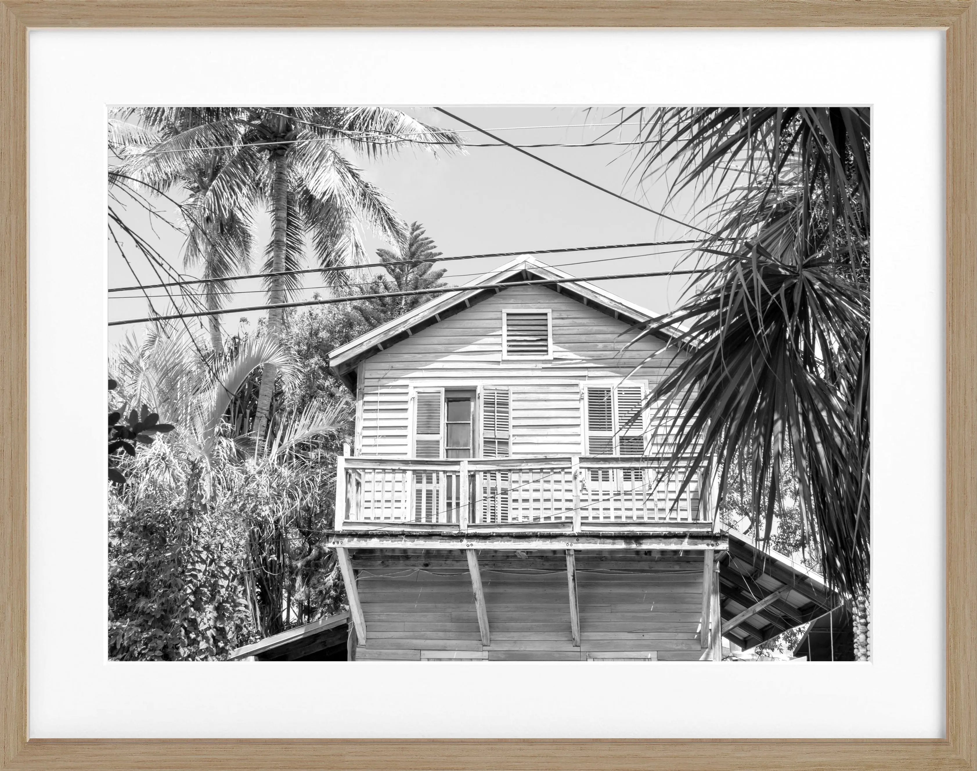 Poster mit Rahmen Florida Key West ’Beach House’ FL46