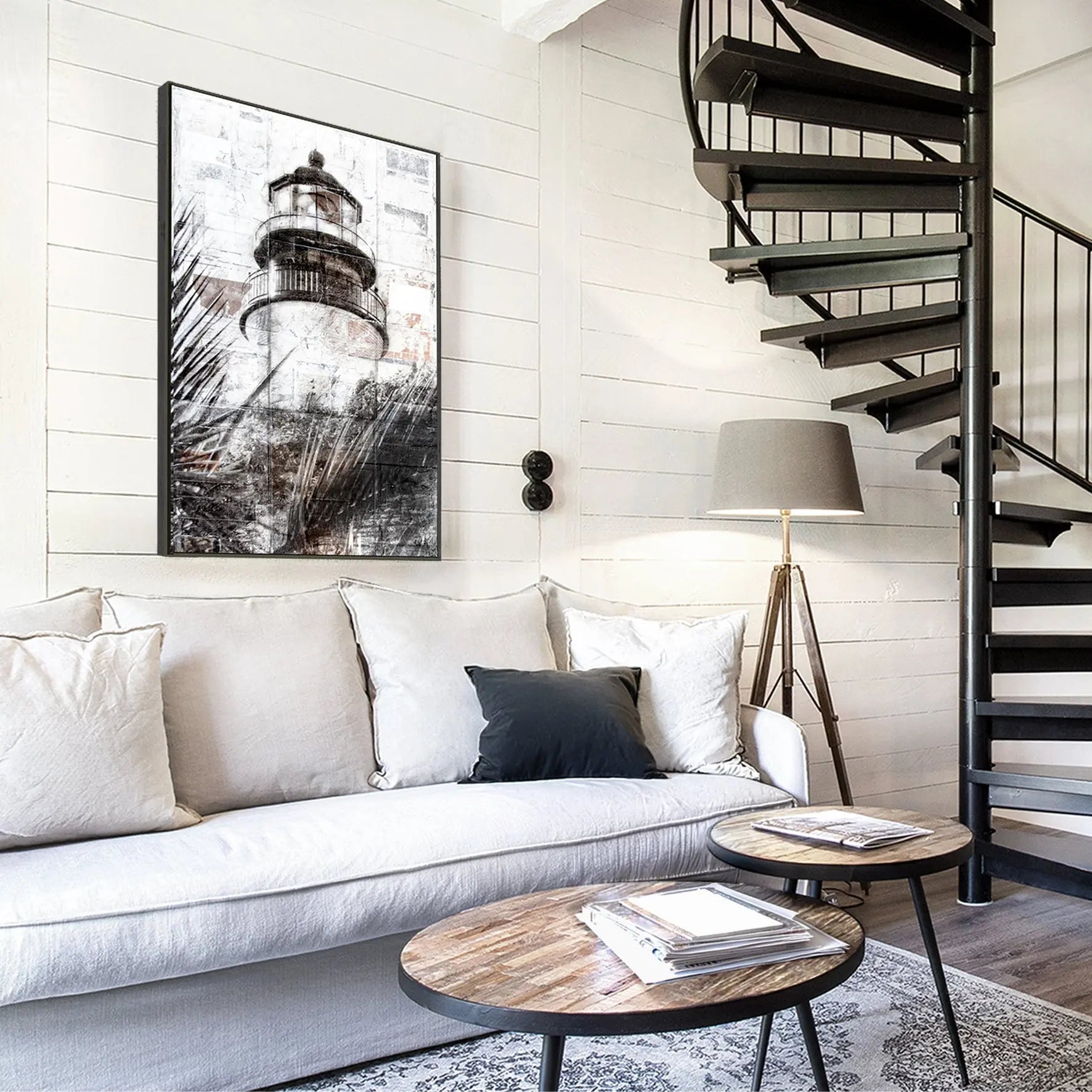 Wandbild GM75 Key West ’Lighthouse’ - Druck auf Leinwand