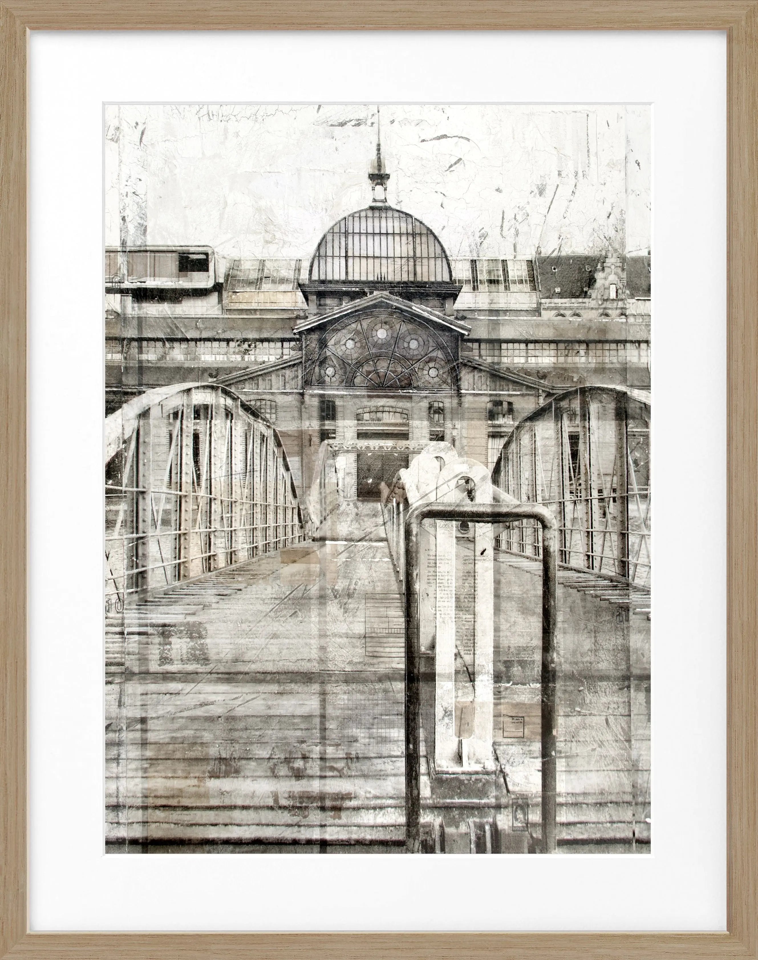 Poster mit Rahmen Hamburg ’Fischmarkt’ GM04A - Wandbilder