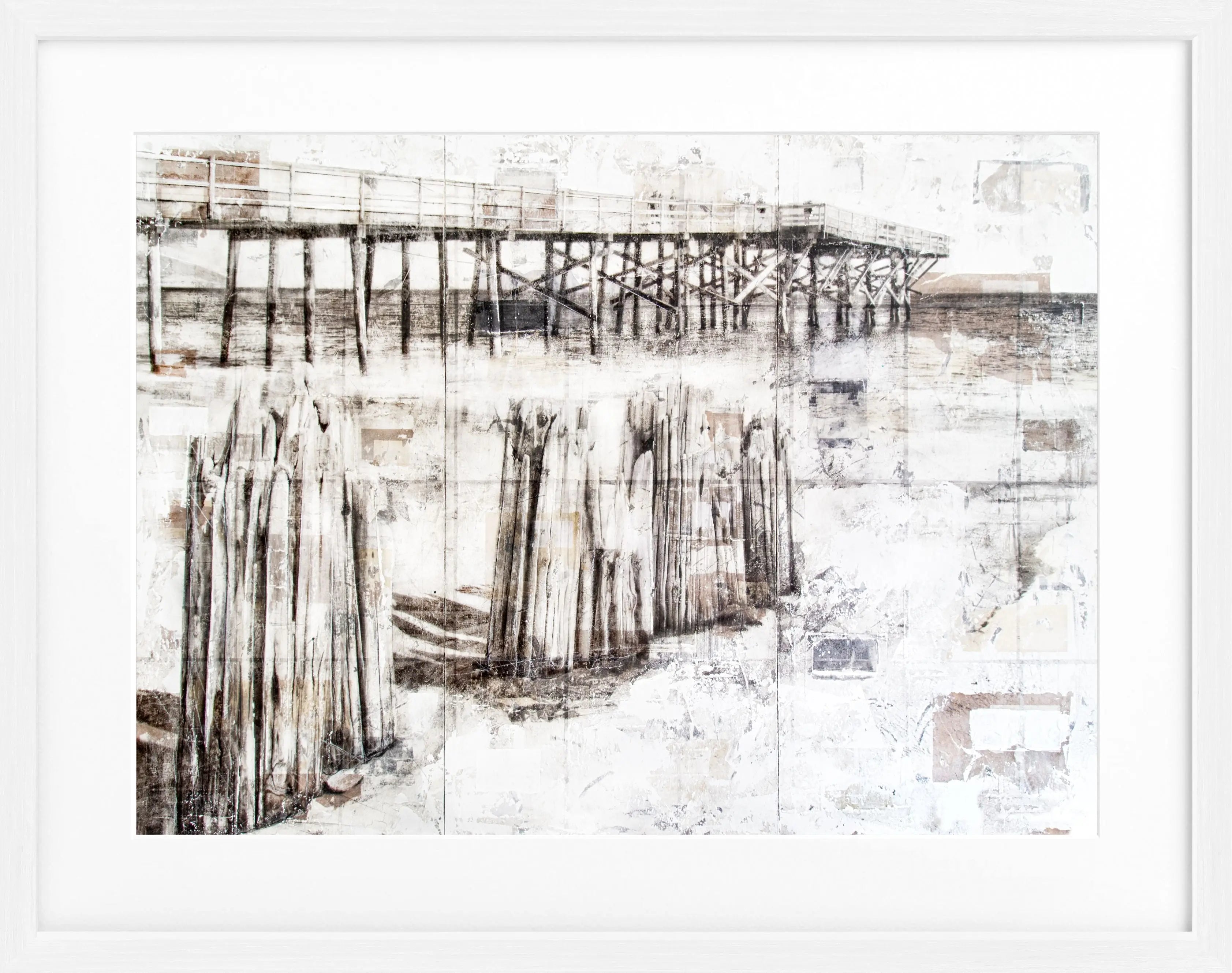 Poster mit Rahmen Pier Kalifornien GM82 - Wandbilder