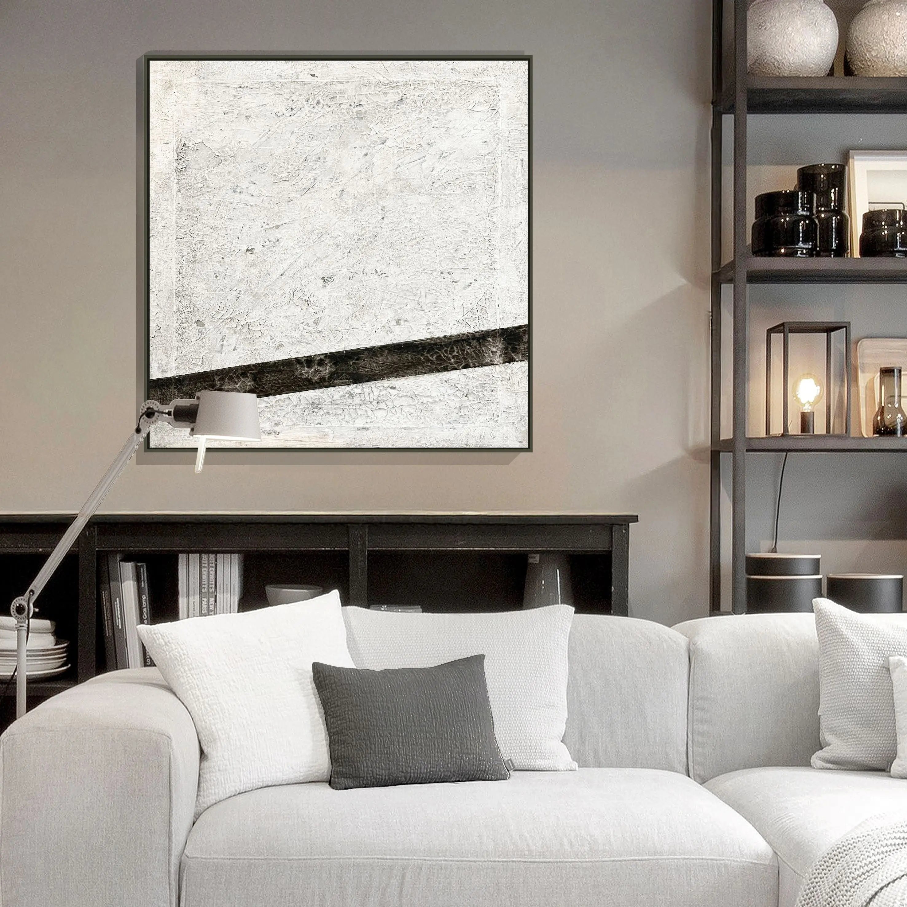 Wandbild GM83Q Abstrakt ’Linie’ - Druck auf Leinwand