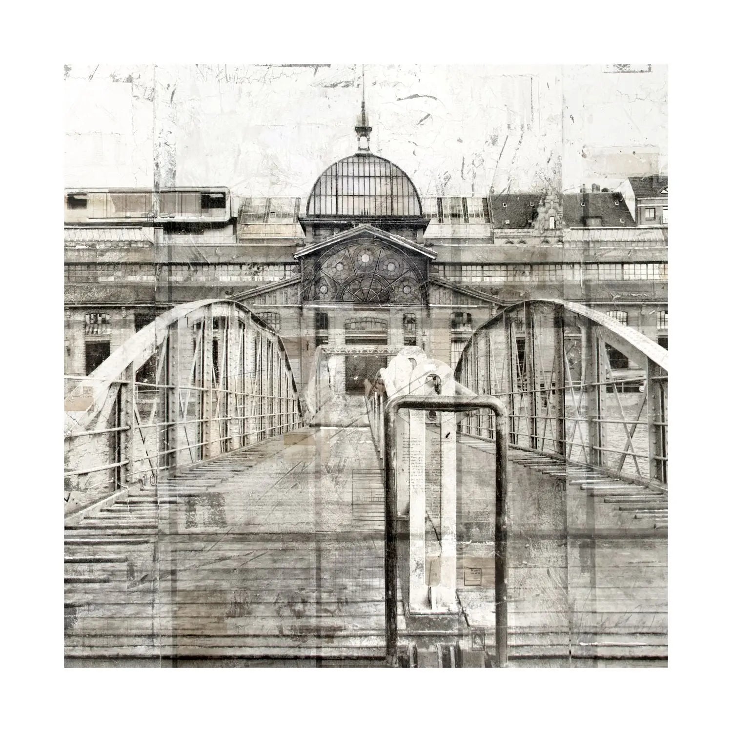 Poster / Druck ’Fischauktionshalle’ Hafen Hamburg GM04Q