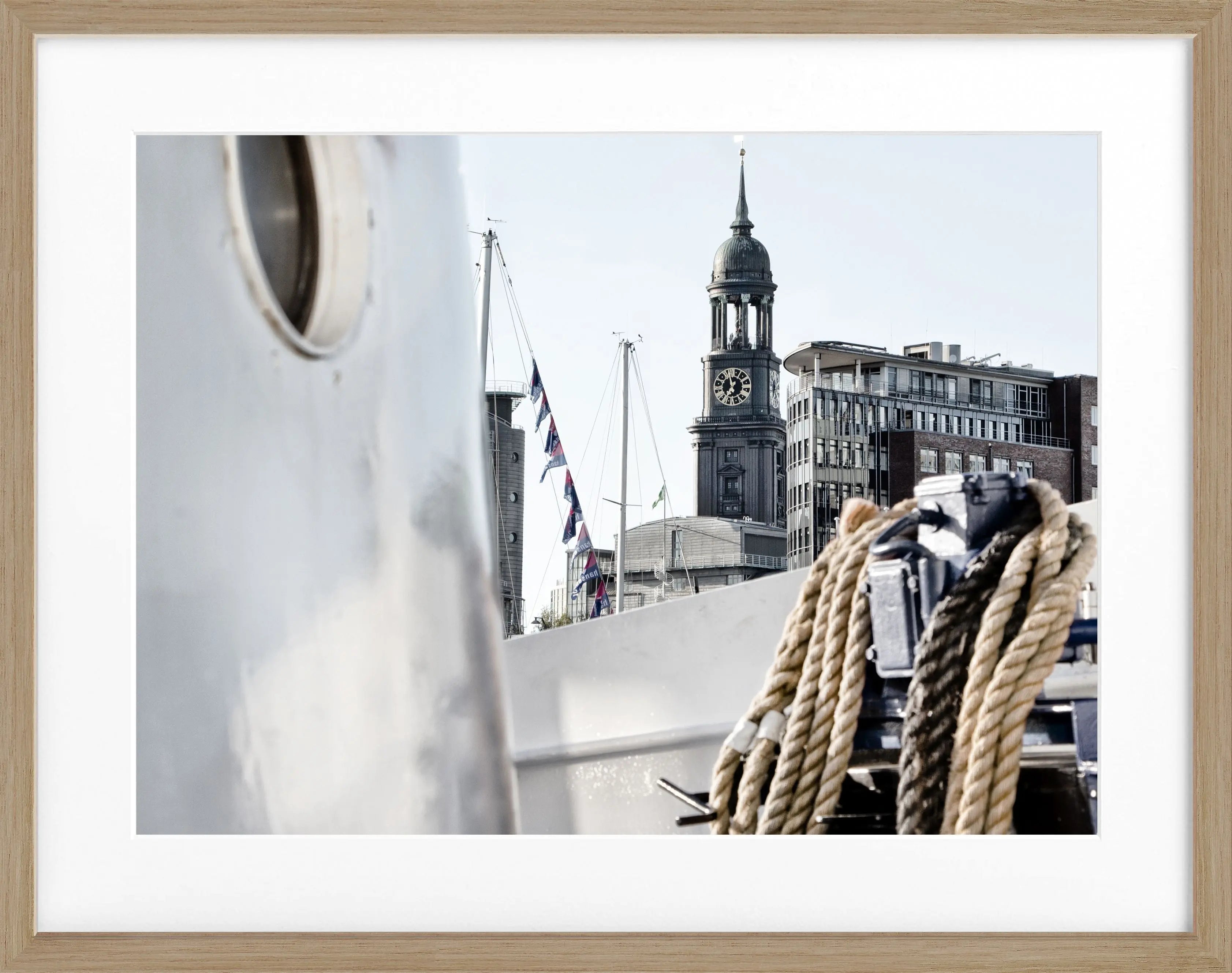 Poster mit Rahmen Hamburg ’Michel’ HH19 - Wandbilder