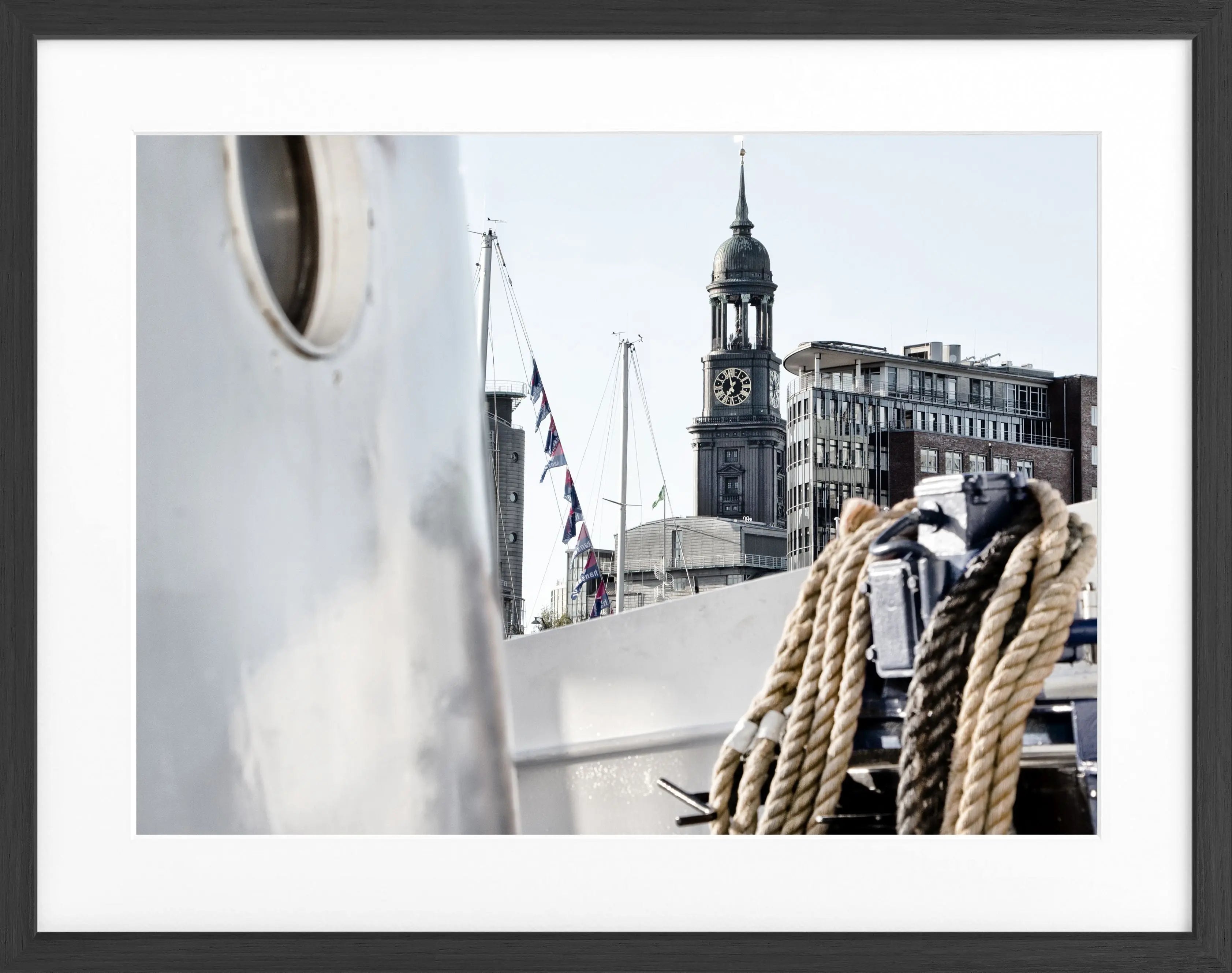 Poster mit Rahmen Hamburg ’Michel’ HH19 - Wandbilder