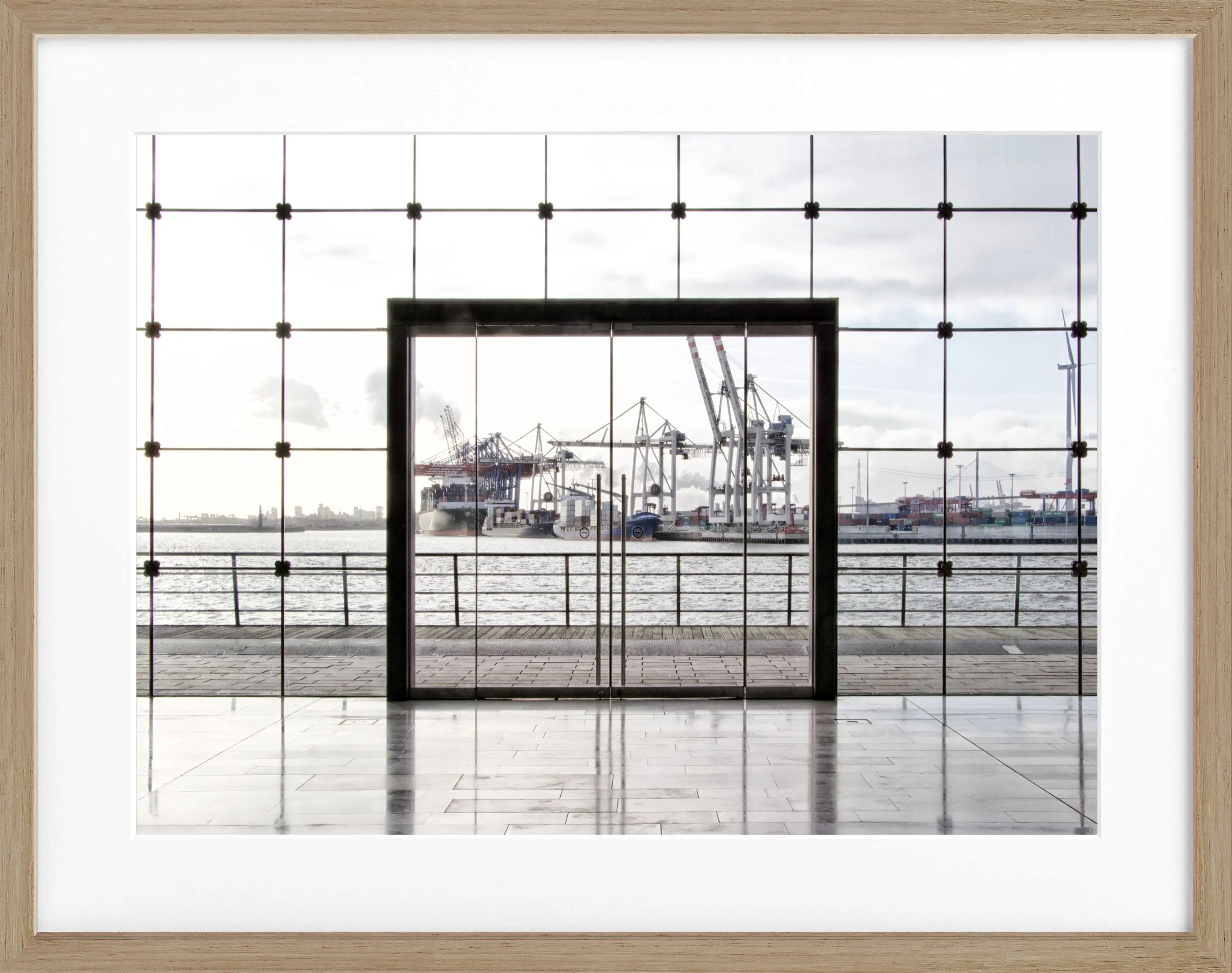 Poster mit Rahmen Hamburg Hafen HH33A - Wandbilder
