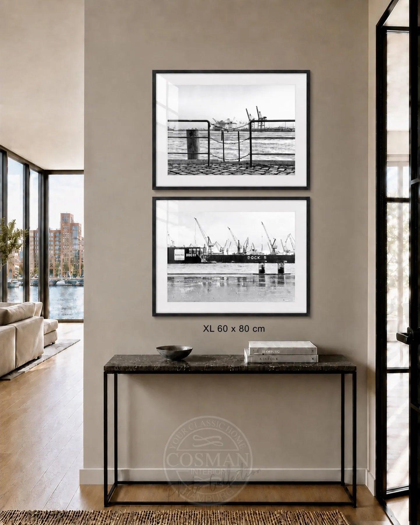 Framed Photography — Hamburg Port Dock | HH05C