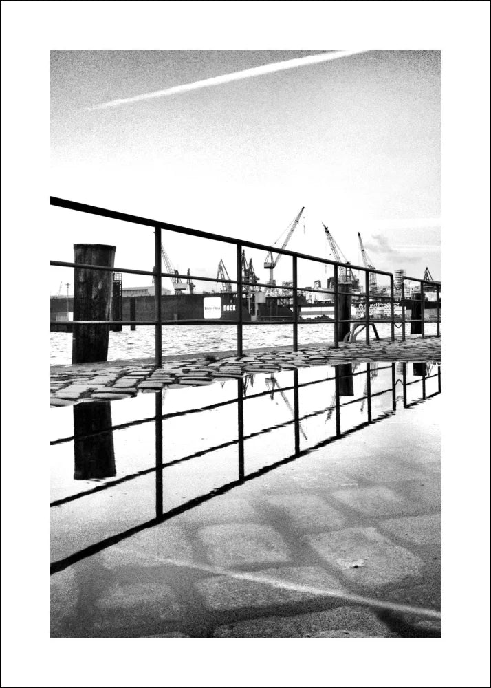 Poster / Druck Hamburg Hafen ’Zaun’ HH03 - Wandbilder