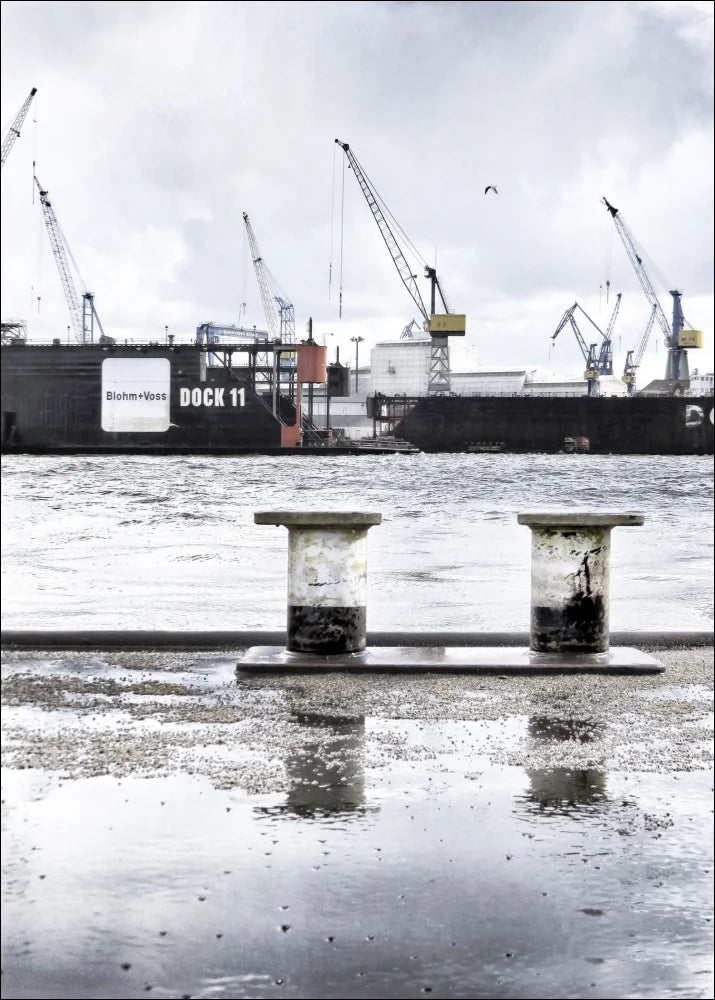 Poster / Druck Hamburg Hafen ’Dock 11’ HH05K - Wandbilder