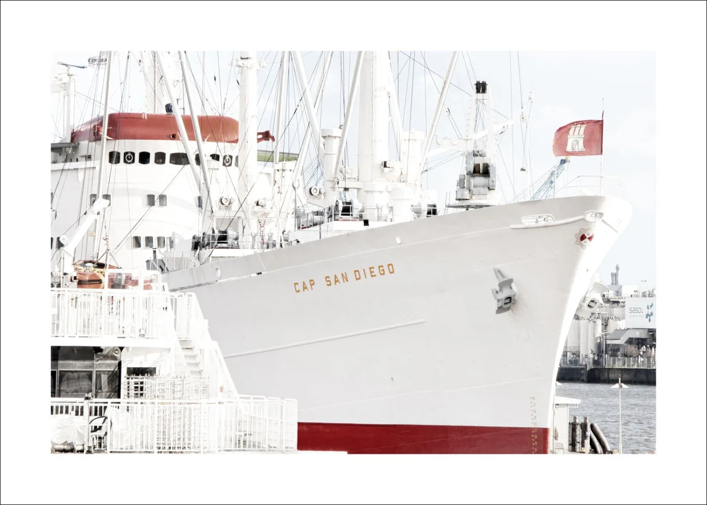 Poster / Druck Hamburg Hafen ’Cap San Diego’ HH10A