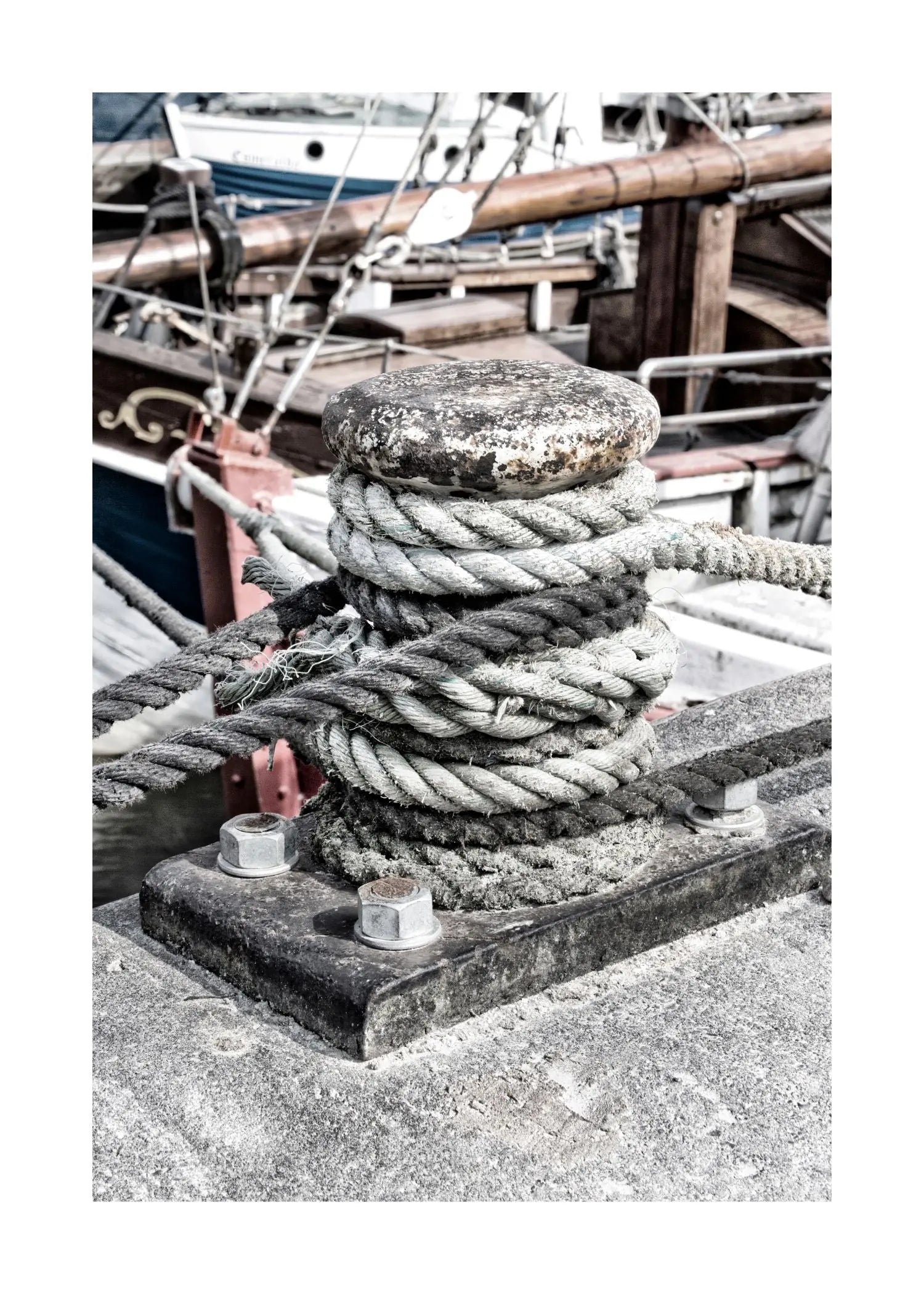 Poster / Druck Hamburg Hafen ’Poller’ HH05J - Wandbilder