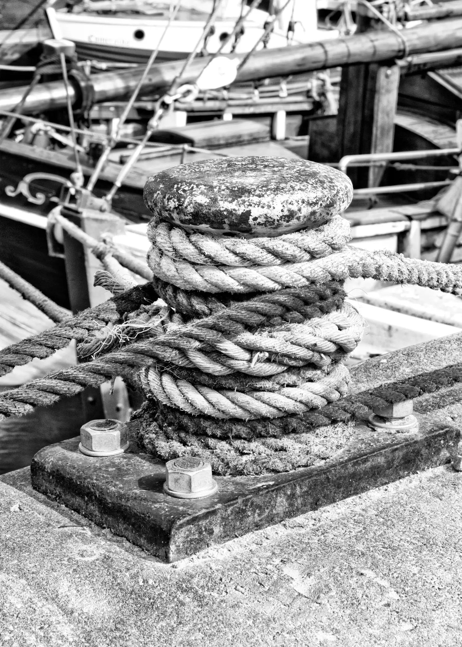 Poster / Druck Hamburg Hafen ’Poller’ HH05J - Wandbilder