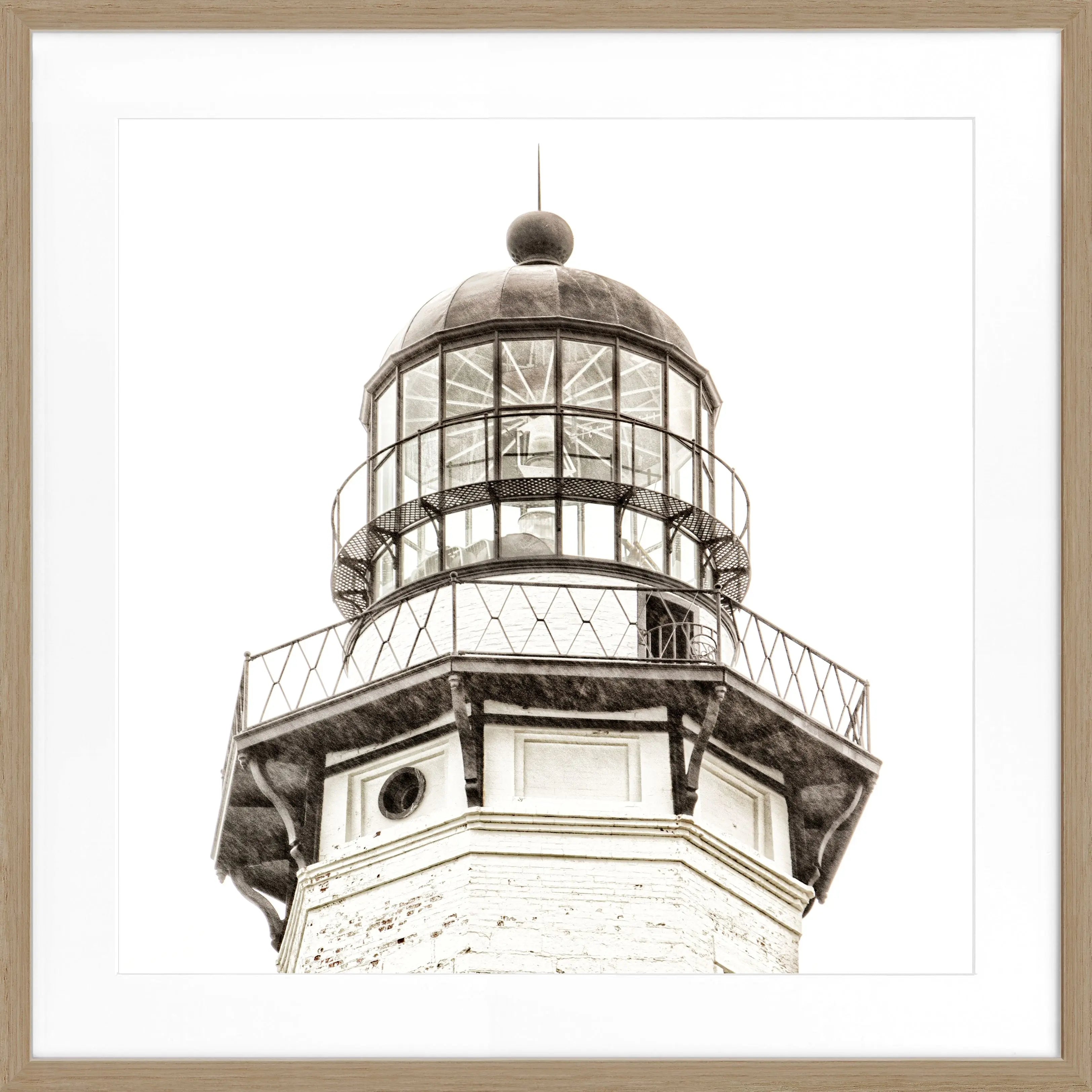 Poster mit Rahmen Hamptons Montauk ’Lighthouse’ HM13Q