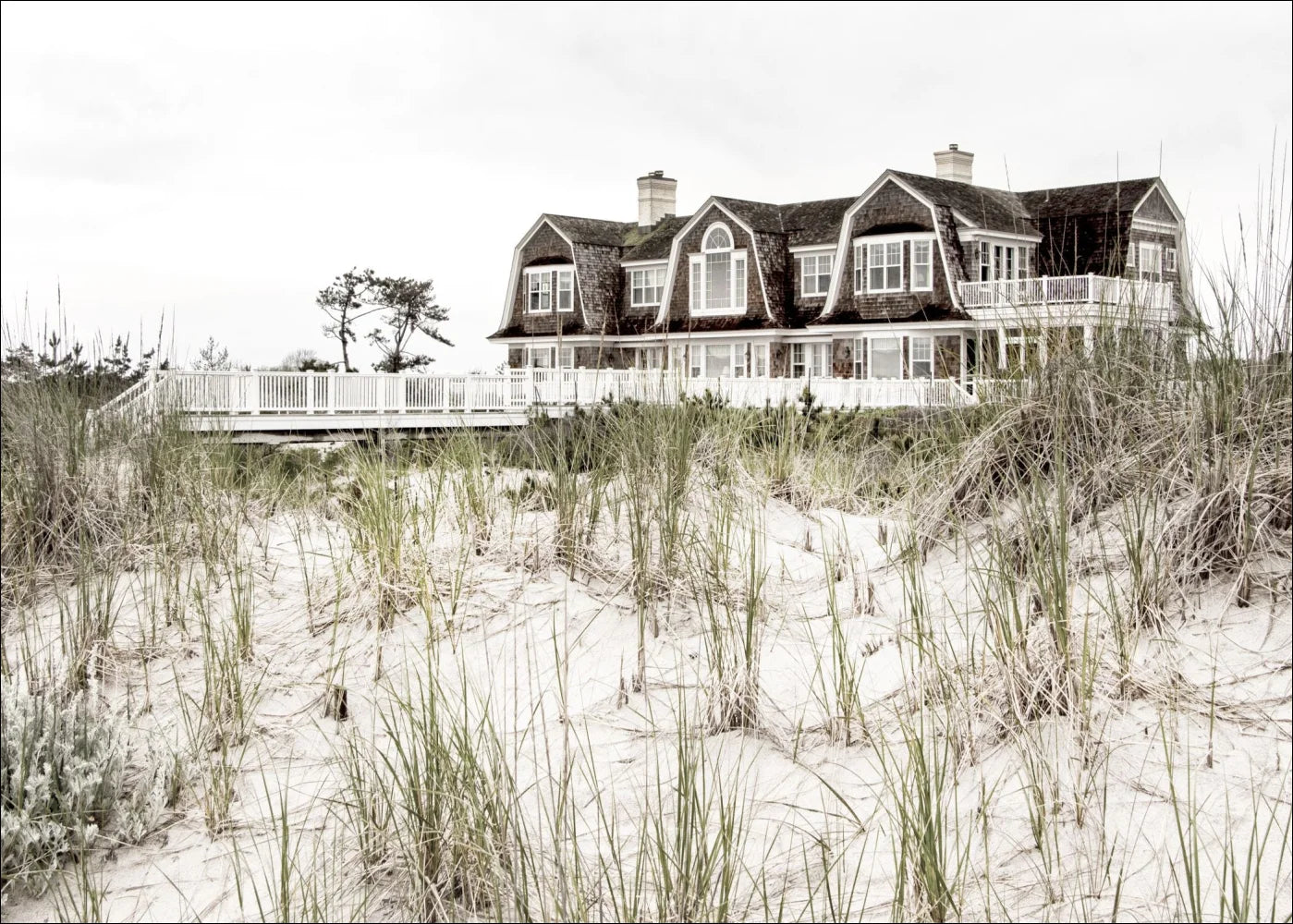 Poster / Druck Hamptons Long Island ’Beach House’ HM28