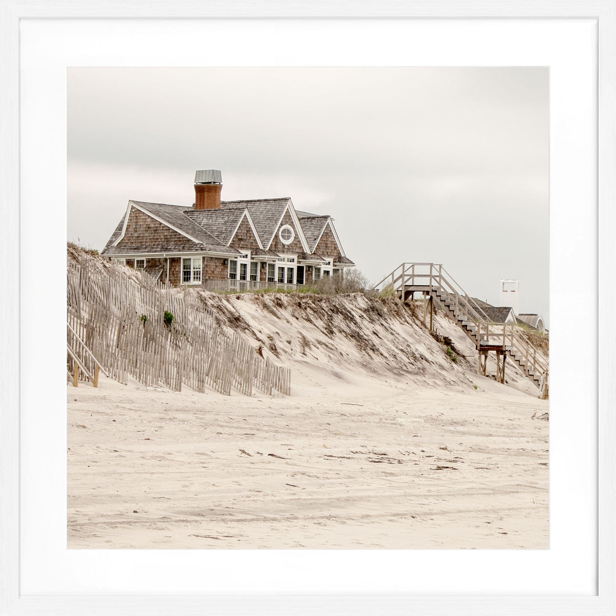 Poster mit Rahmen Hamptons Long Island ’Beach House’ HM34Q by Cosman-Photocollection