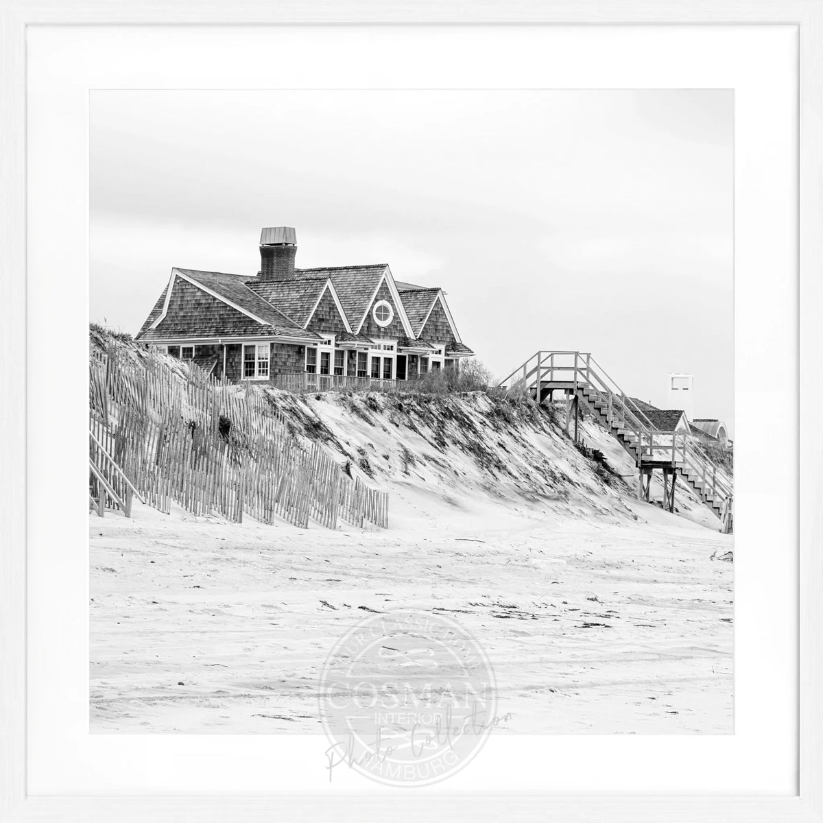 Poster mit Rahmen Hamptons Long Island ’Beach House’ HM34Q by Cosman-Photocollection