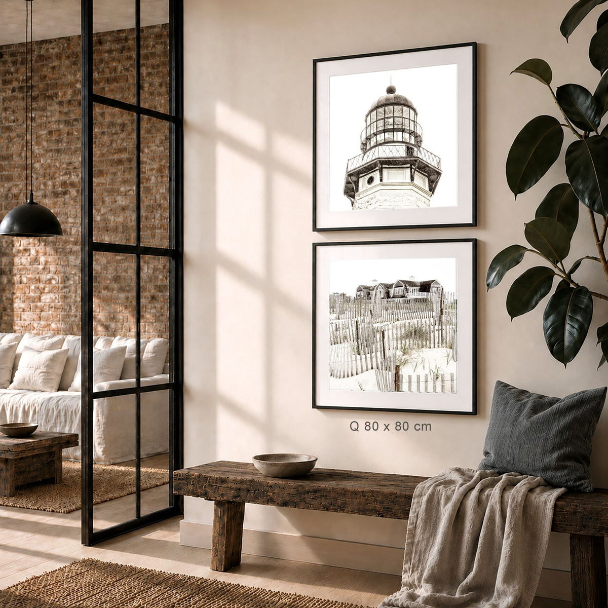 Gerahmte Fotografie Hamptons Beach House | HM15Q