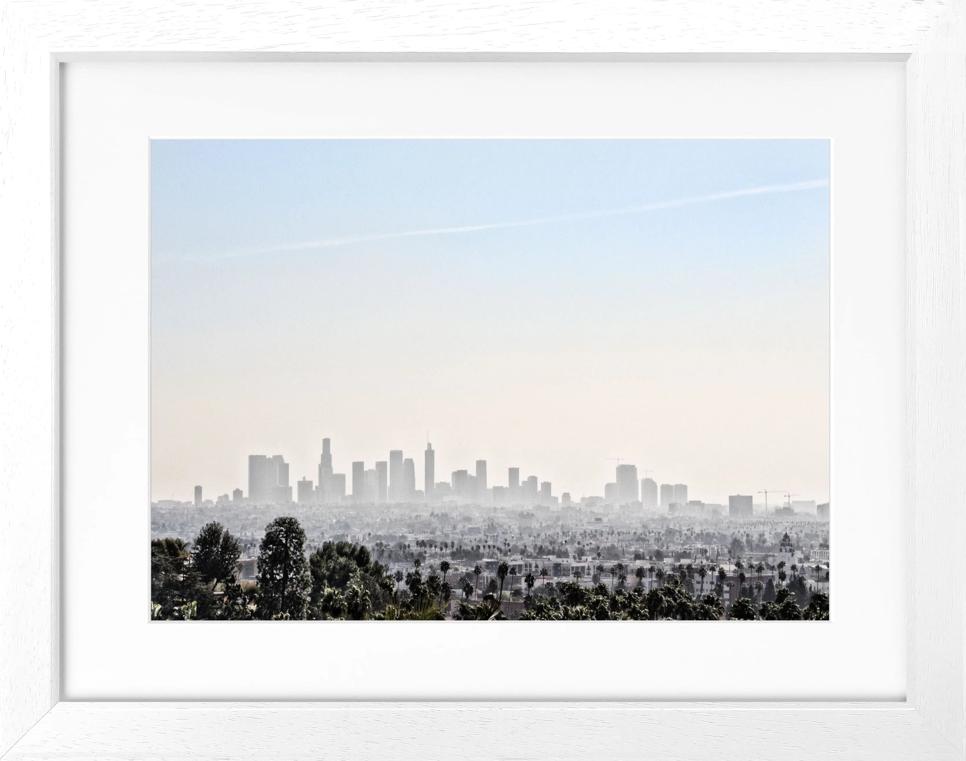 Poster mit Rahmen Kalifornien Los Angeles ’Skyline’ HW10