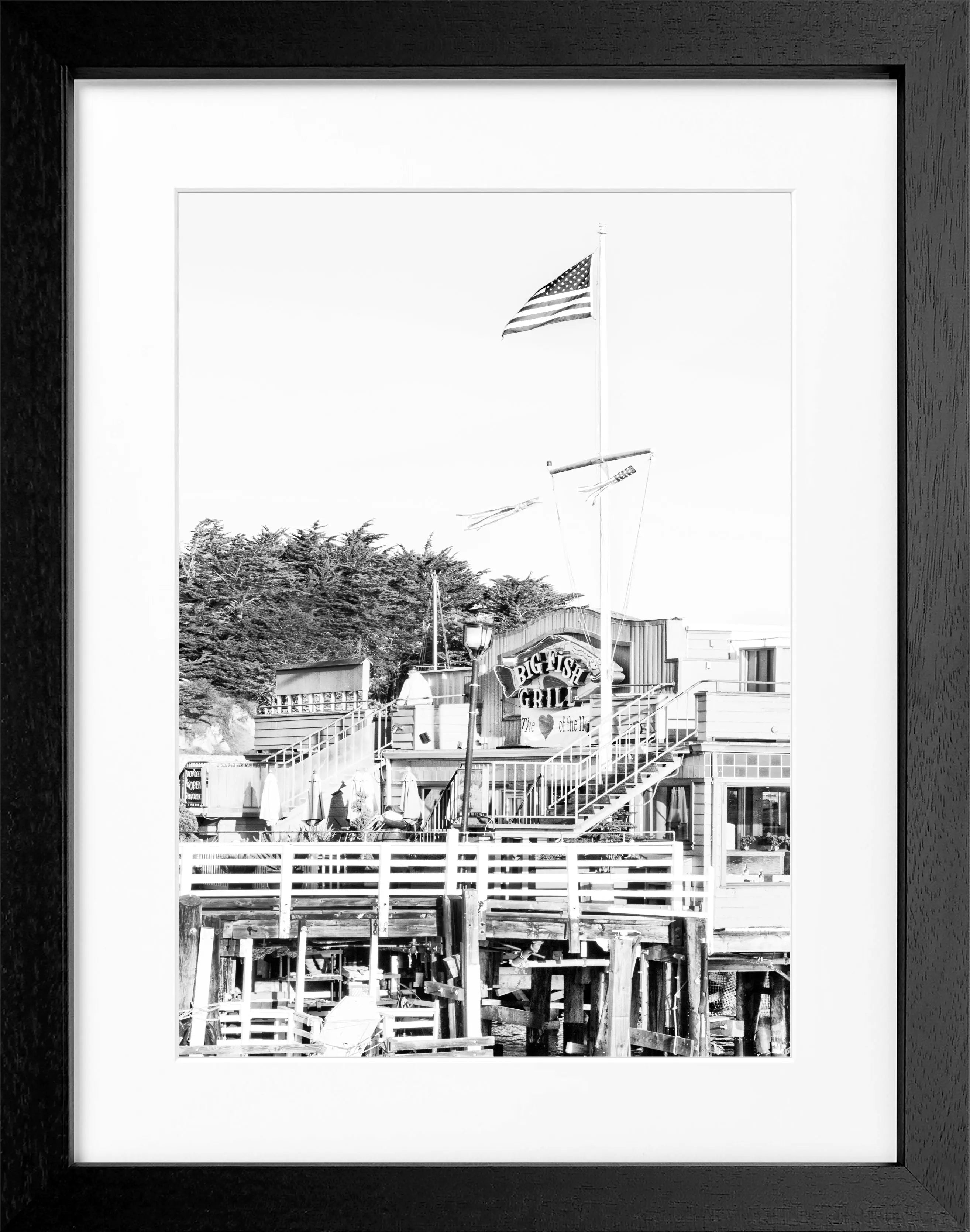 Poster mit Rahmen Kalifornien Monterey K10 by Cosman-Photocollection