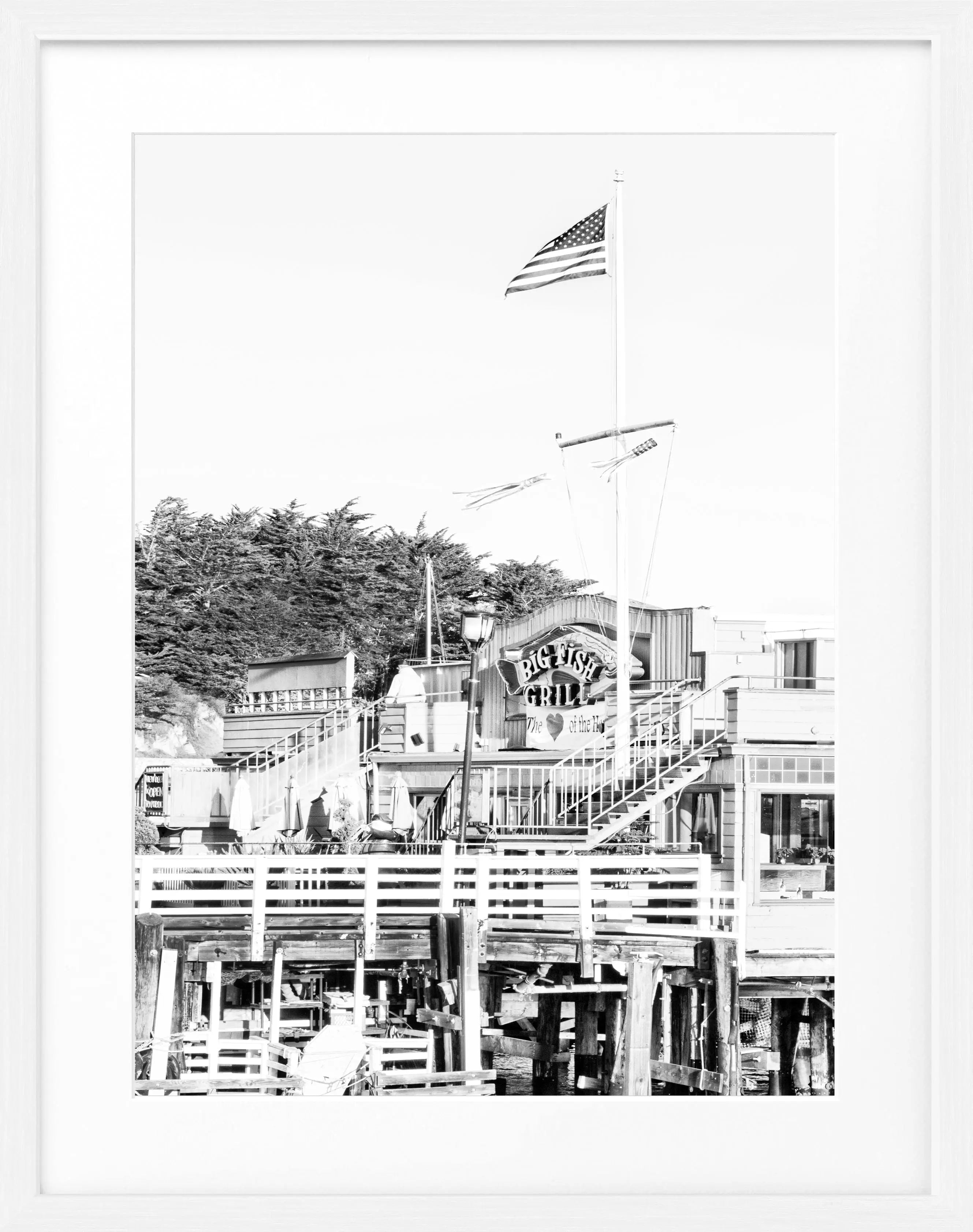 Poster mit Rahmen Kalifornien Monterey K10 - Wandbilder