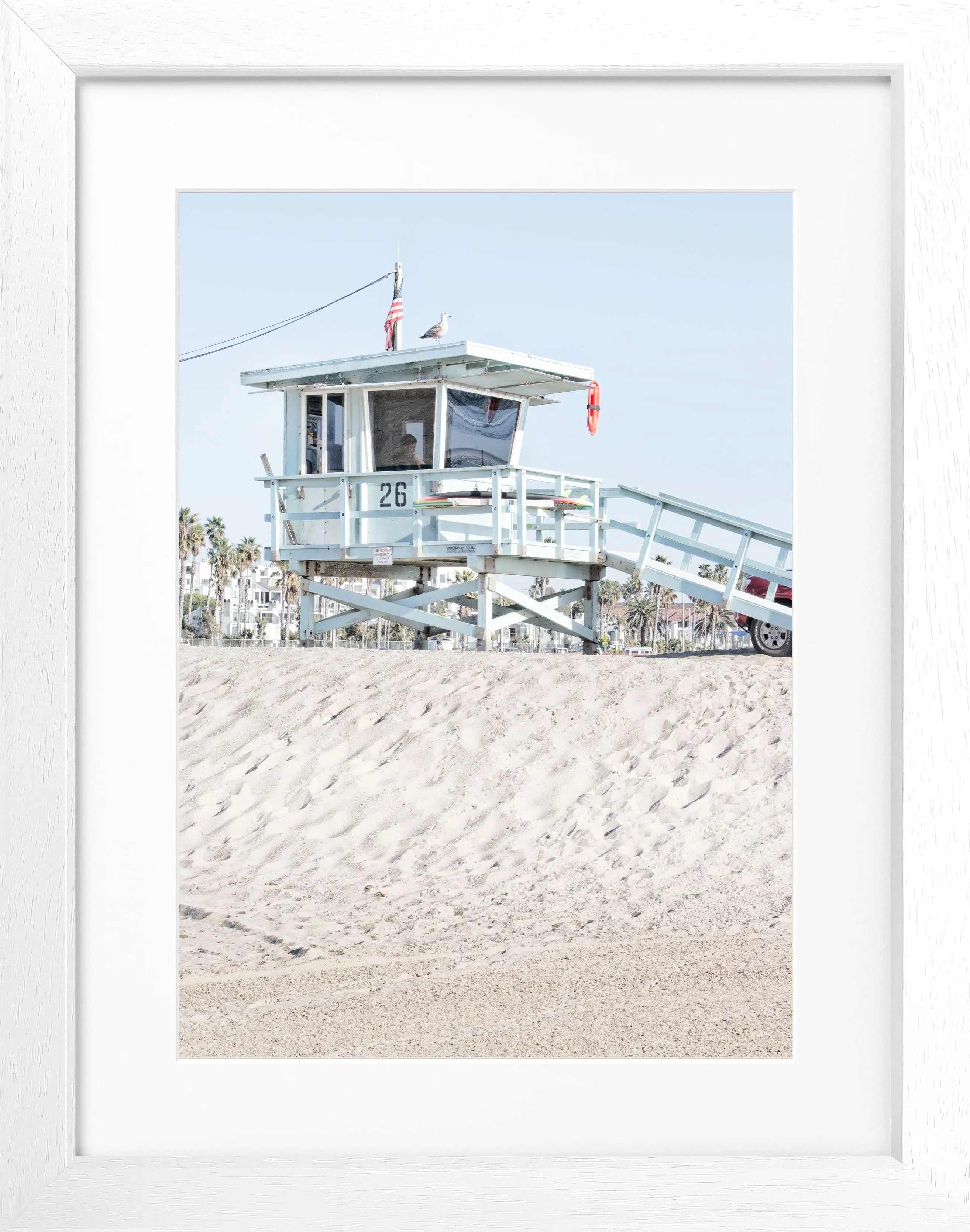 Poster mit Rahmen Kalifornien ’Lifeguard’ K127 - Wandbilder