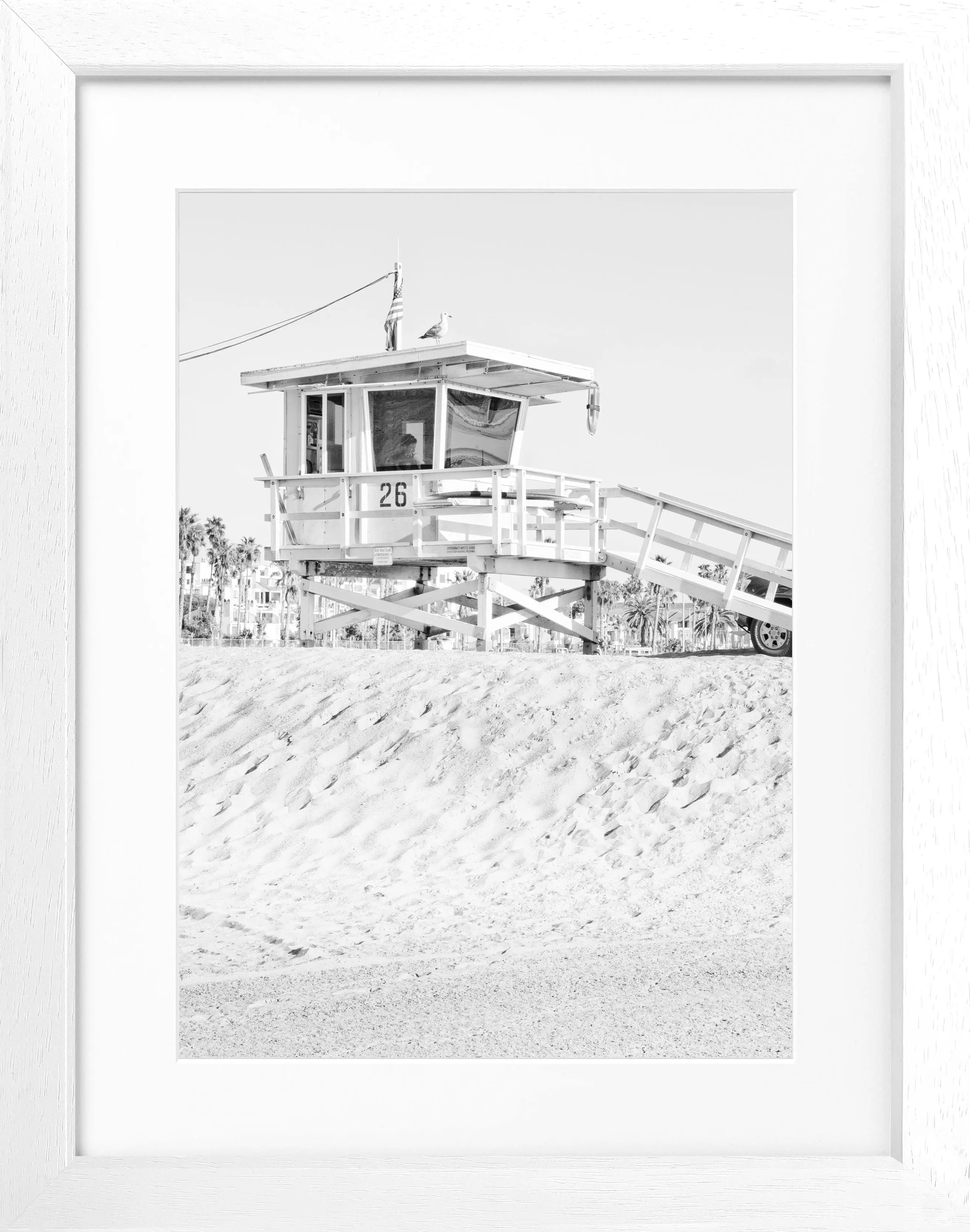 Poster mit Rahmen Kalifornien ’Lifeguard’ K127 - Wandbilder