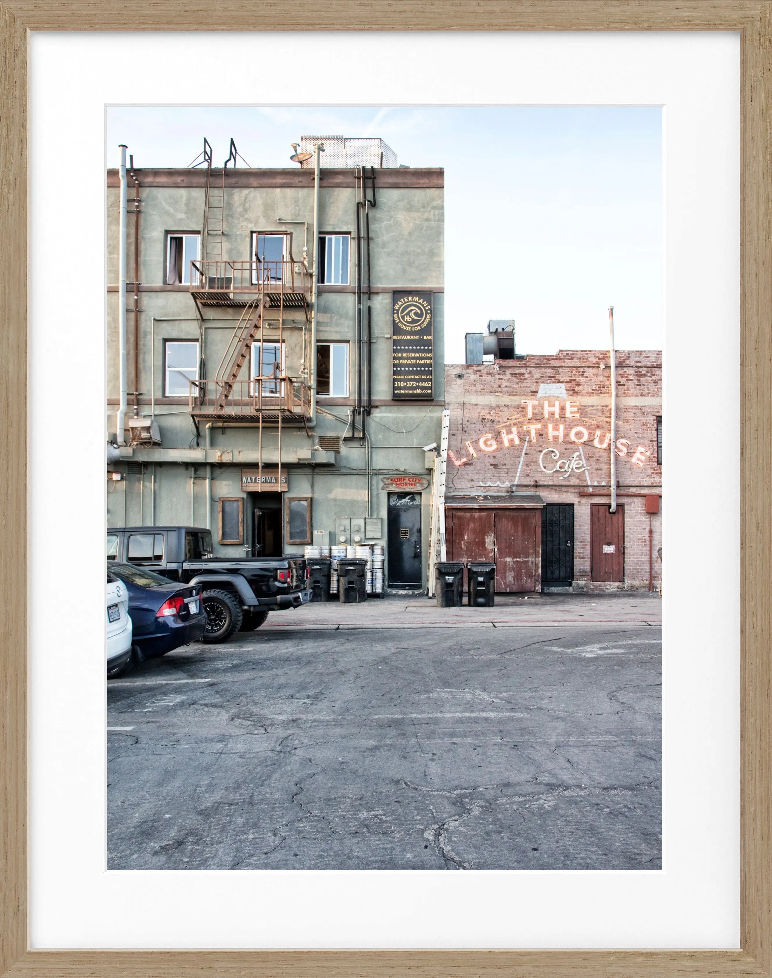 Poster mit Rahmen Kalifornien ’Hermosa Beach’ K159 by Cosman-Photocollection