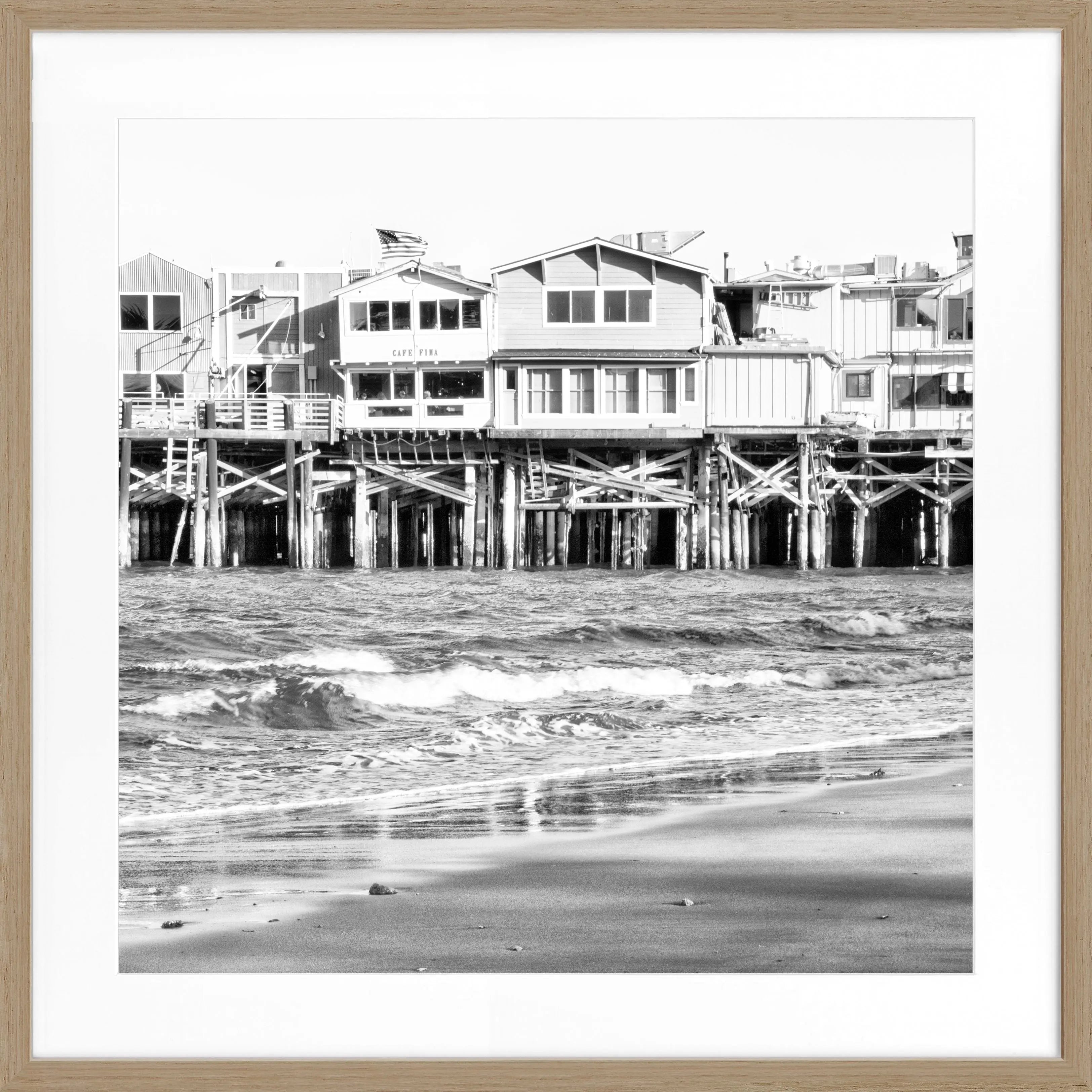 Poster mit Rahmen Kalifornien ’Pier Monterey’ K01Q