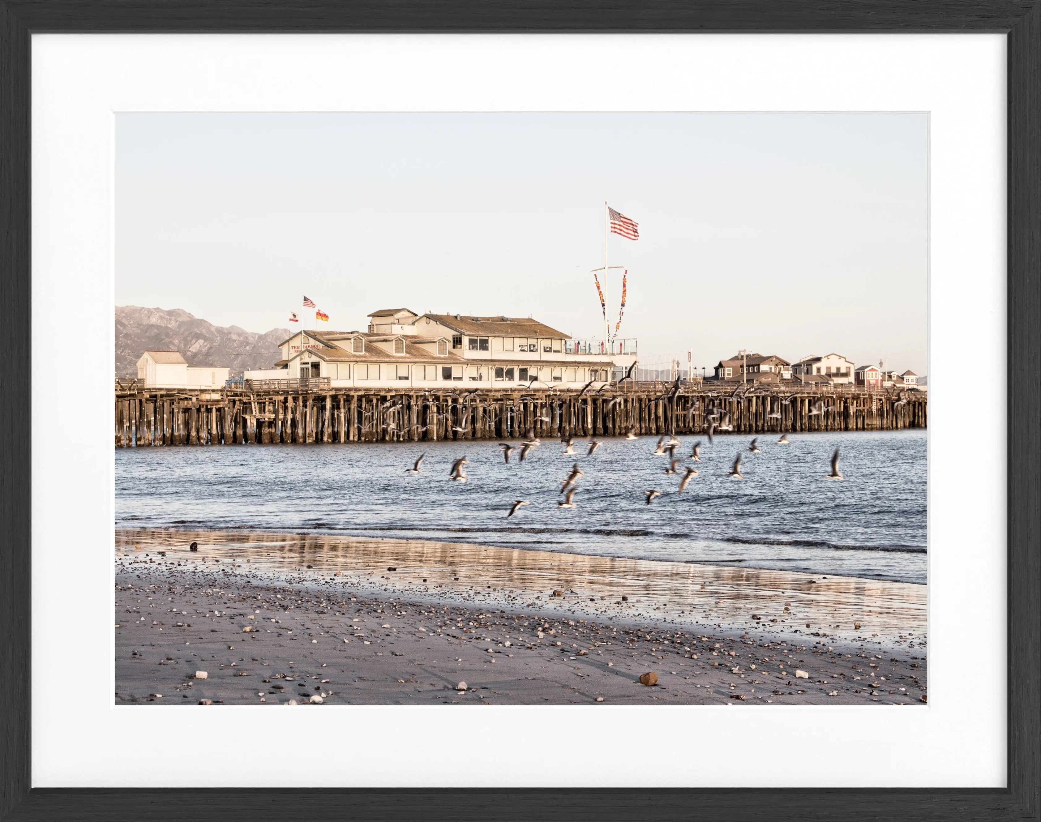 Poster mit Rahmen Kalifornien Santa Barbara ’Pier’ K20