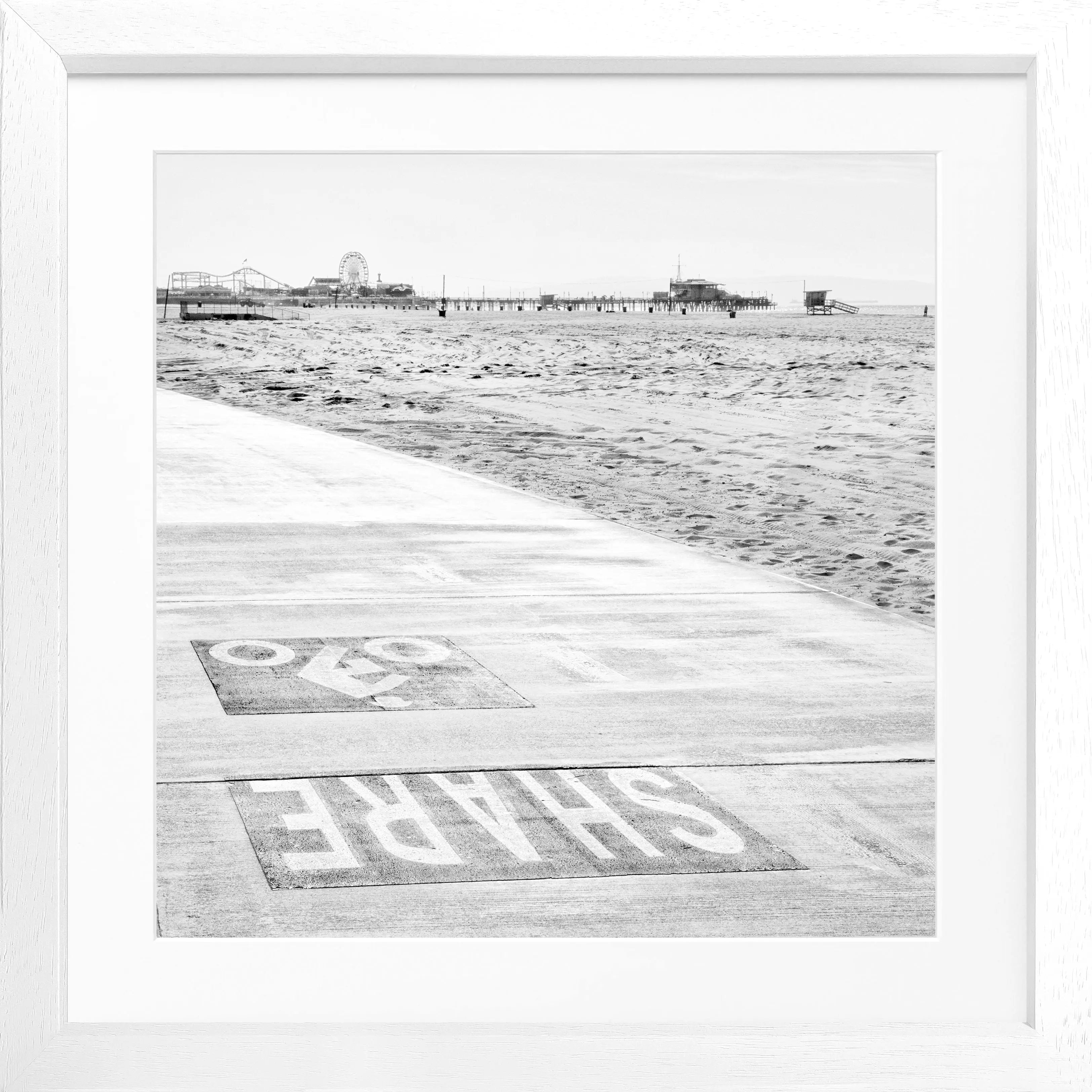 Poster mit Rahmen Kalifornien Santa Monica ’Beach’ K98Q