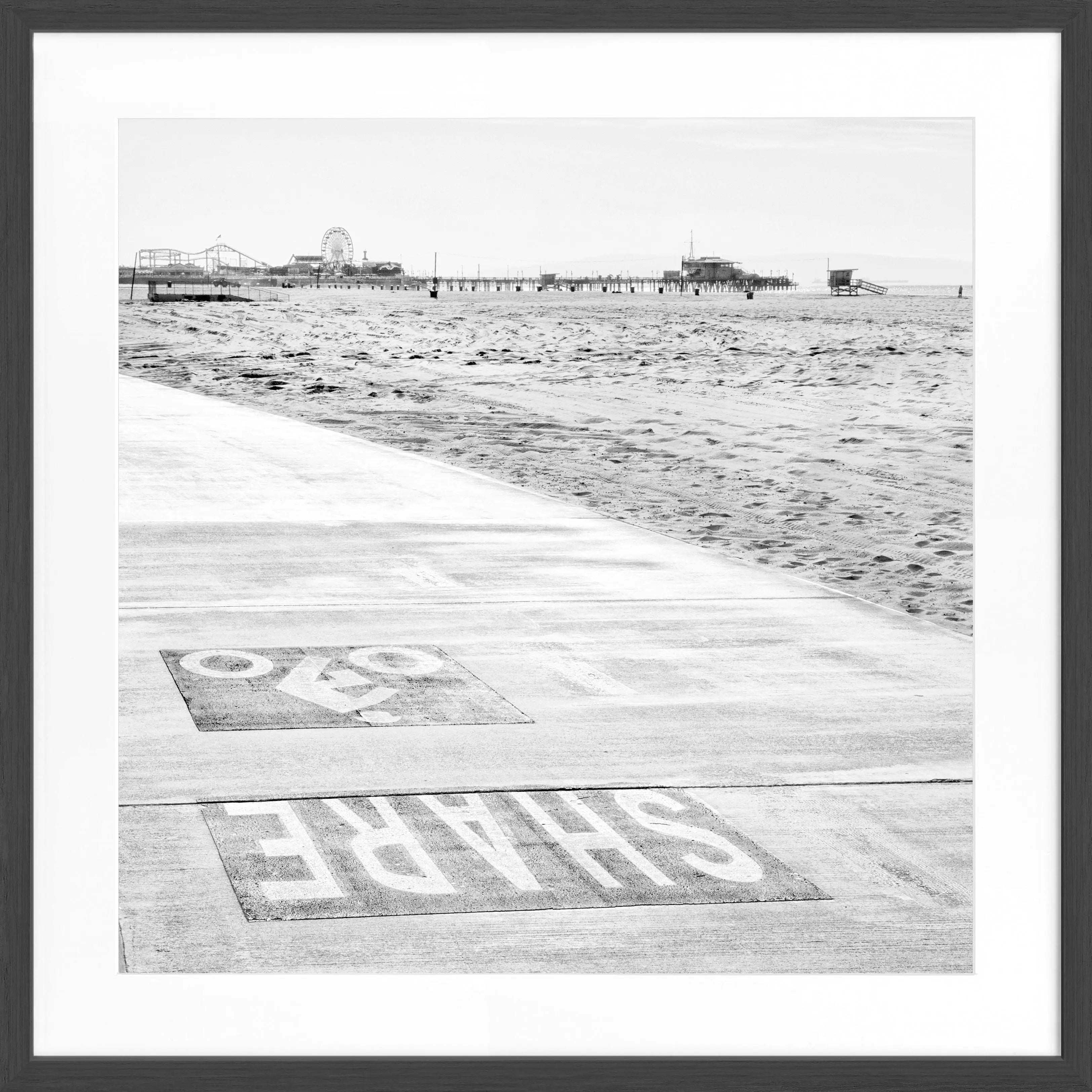 Poster mit Rahmen Kalifornien Santa Monica ’Beach’ K98Q
