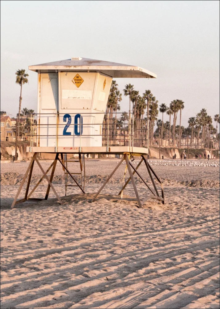Poster / Druck Kalifornien Huntington Beach ’Lifeguard’