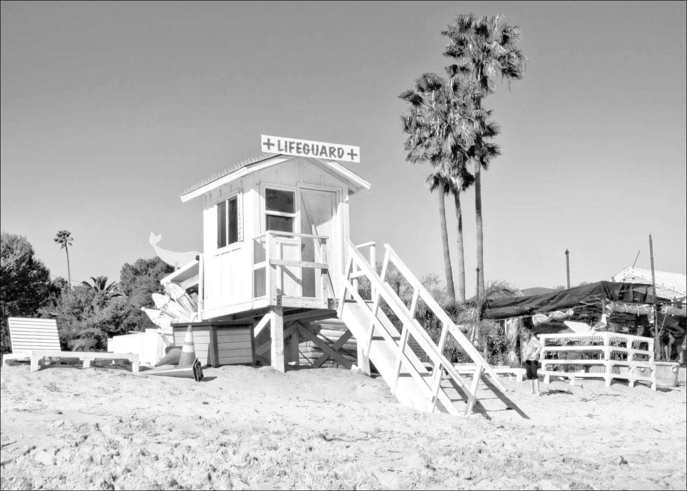 Poster / Druck Kalifornien Malibu ’Beach Lifeguard’ K72