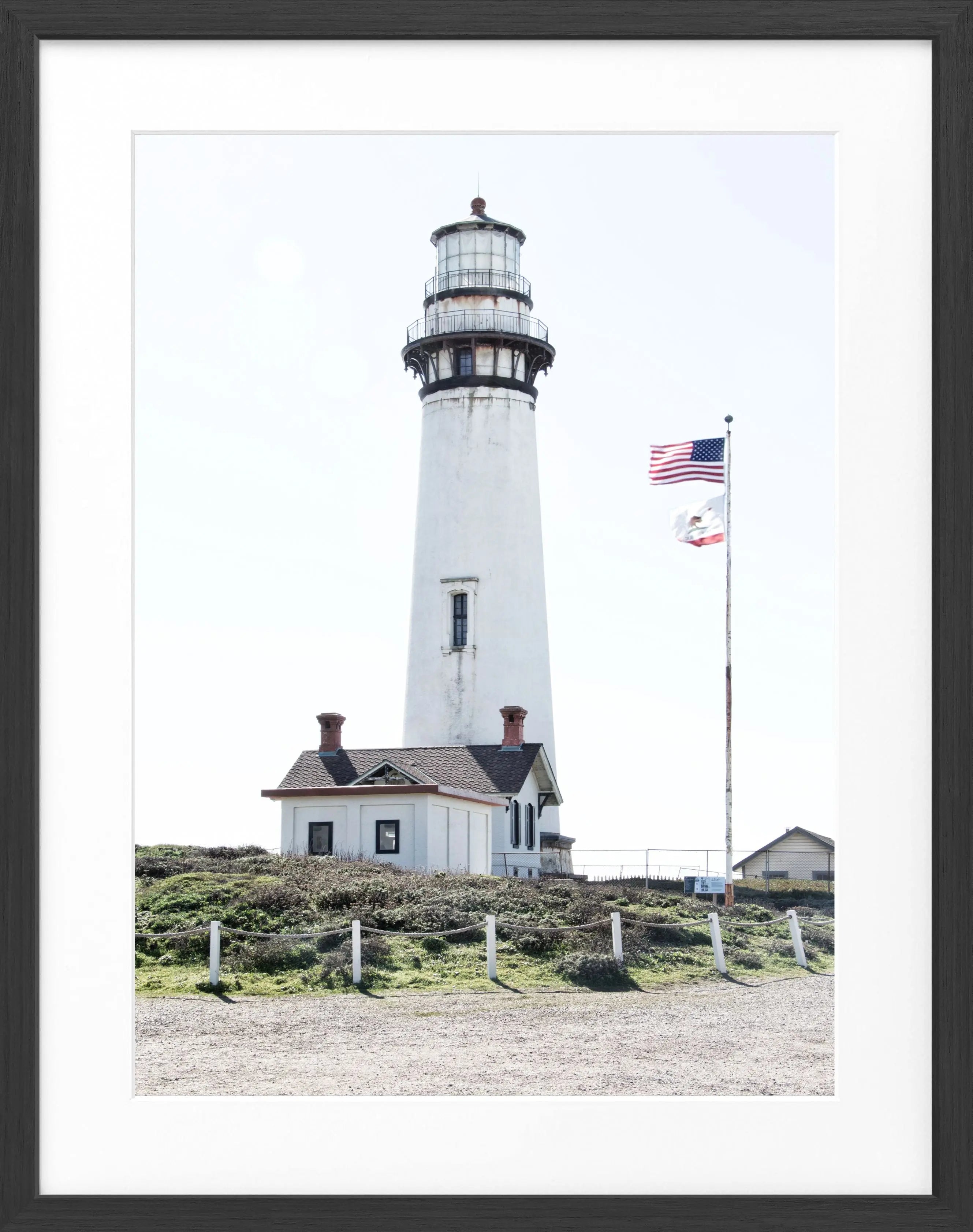 Poster mit Rahmen Kalifornien ’Lighthouse’ L03 by Cosman-Photocollection