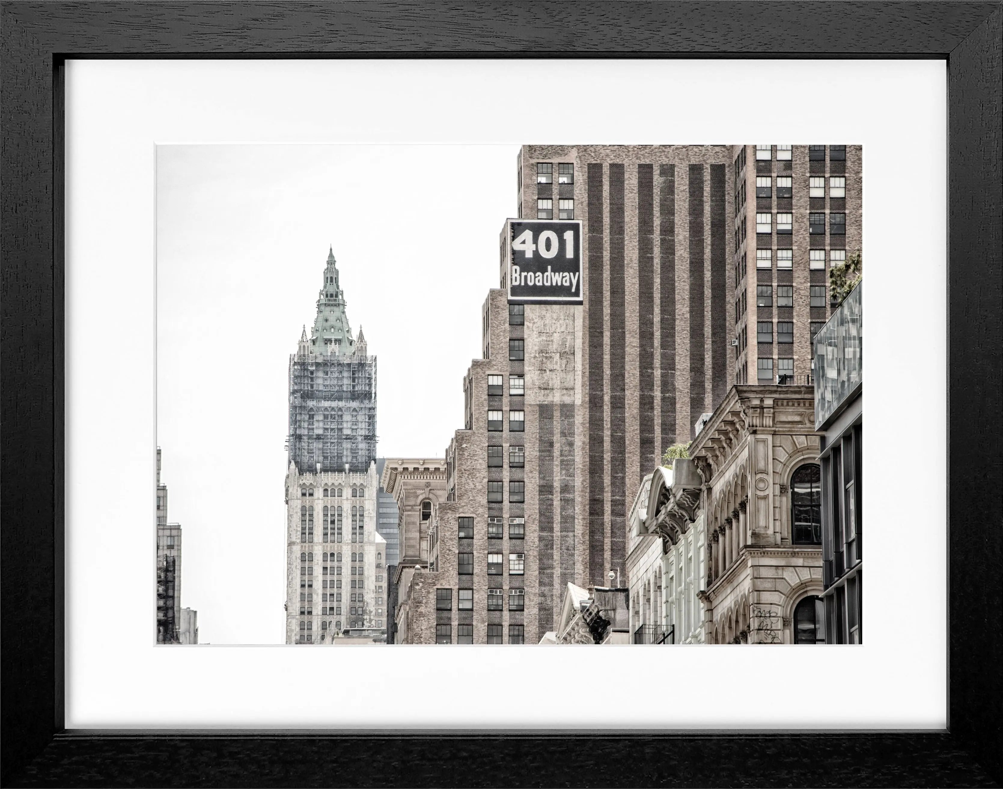 Poster mit Rahmen New York ’Woolworth Building’ NY90