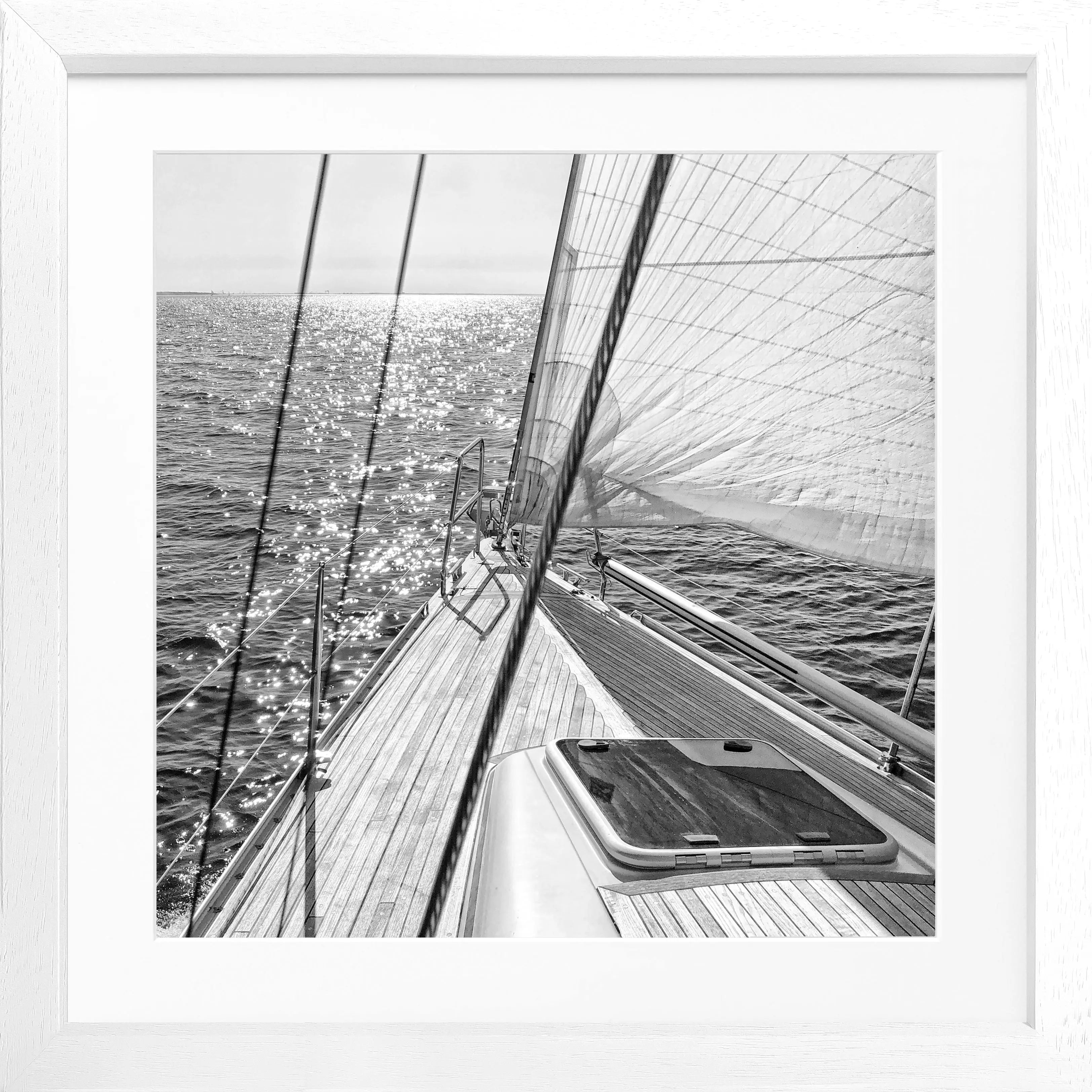 Poster mit Rahmen Segelboot SAIL04Q - Wandbilder