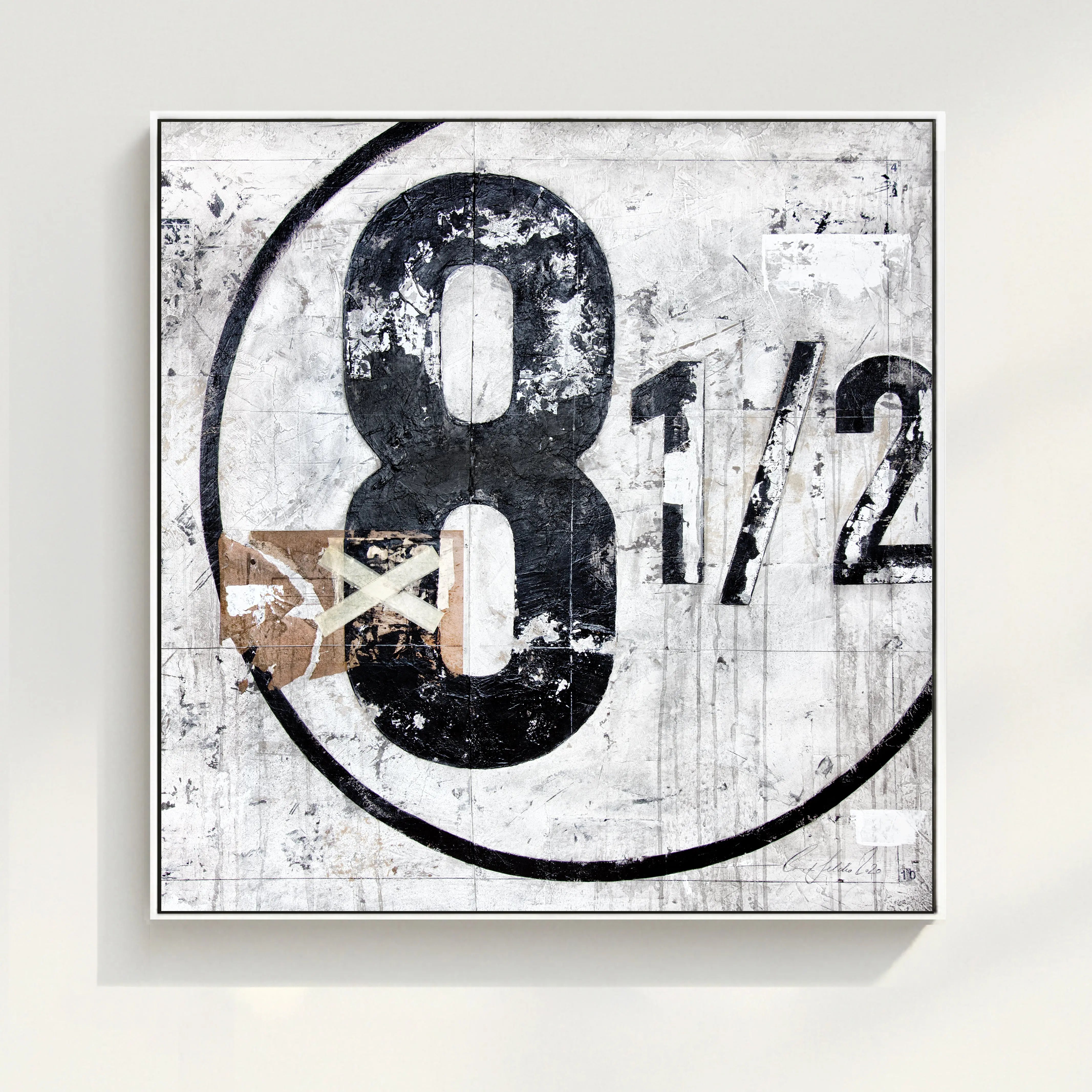 Wandbild GM01Q ’Achteinhalb’ - Druck auf Leinwand