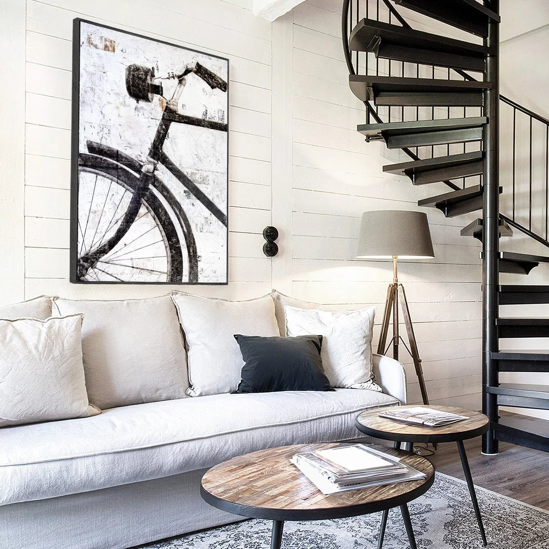 Wandbild GM16 ’Fahrrad’ - Druck auf Leinwand