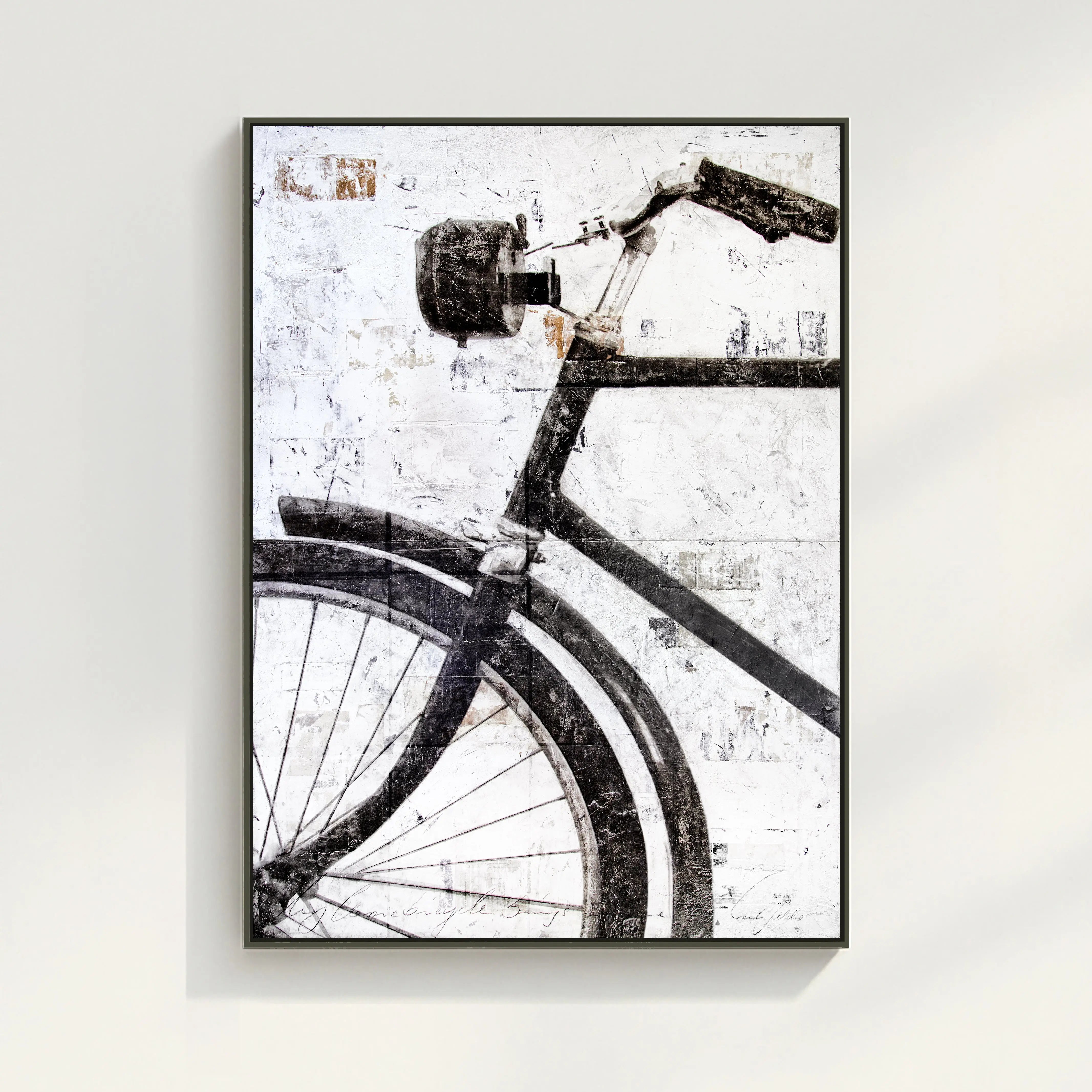 Wandbild GM16 ’Fahrrad’ - Druck auf Leinwand