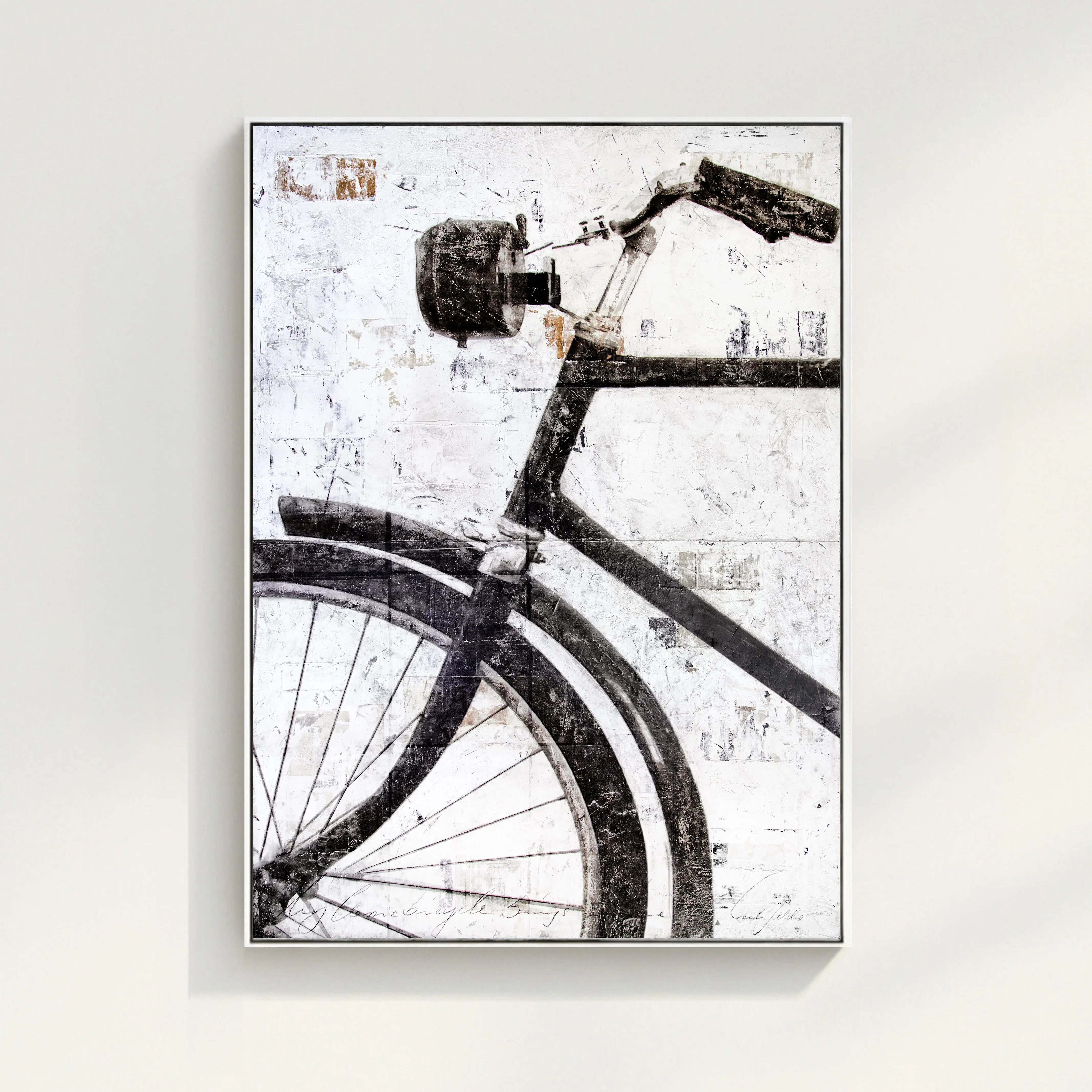 Wandbild GM16 ’Fahrrad’ - Druck auf Leinwand