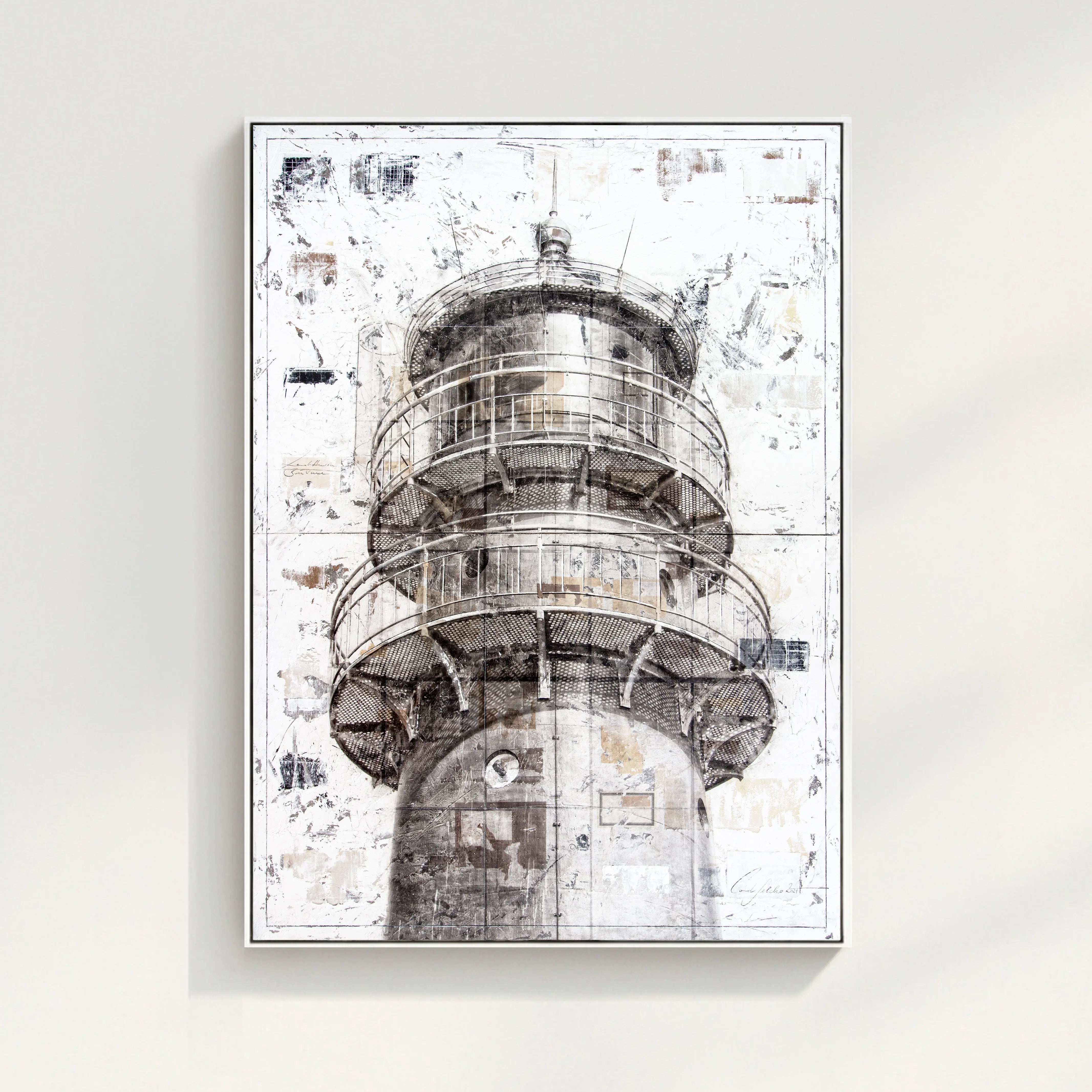 Wandbild GM22 Sylt Leuchtturm Hörnum - Druck auf Leinwand