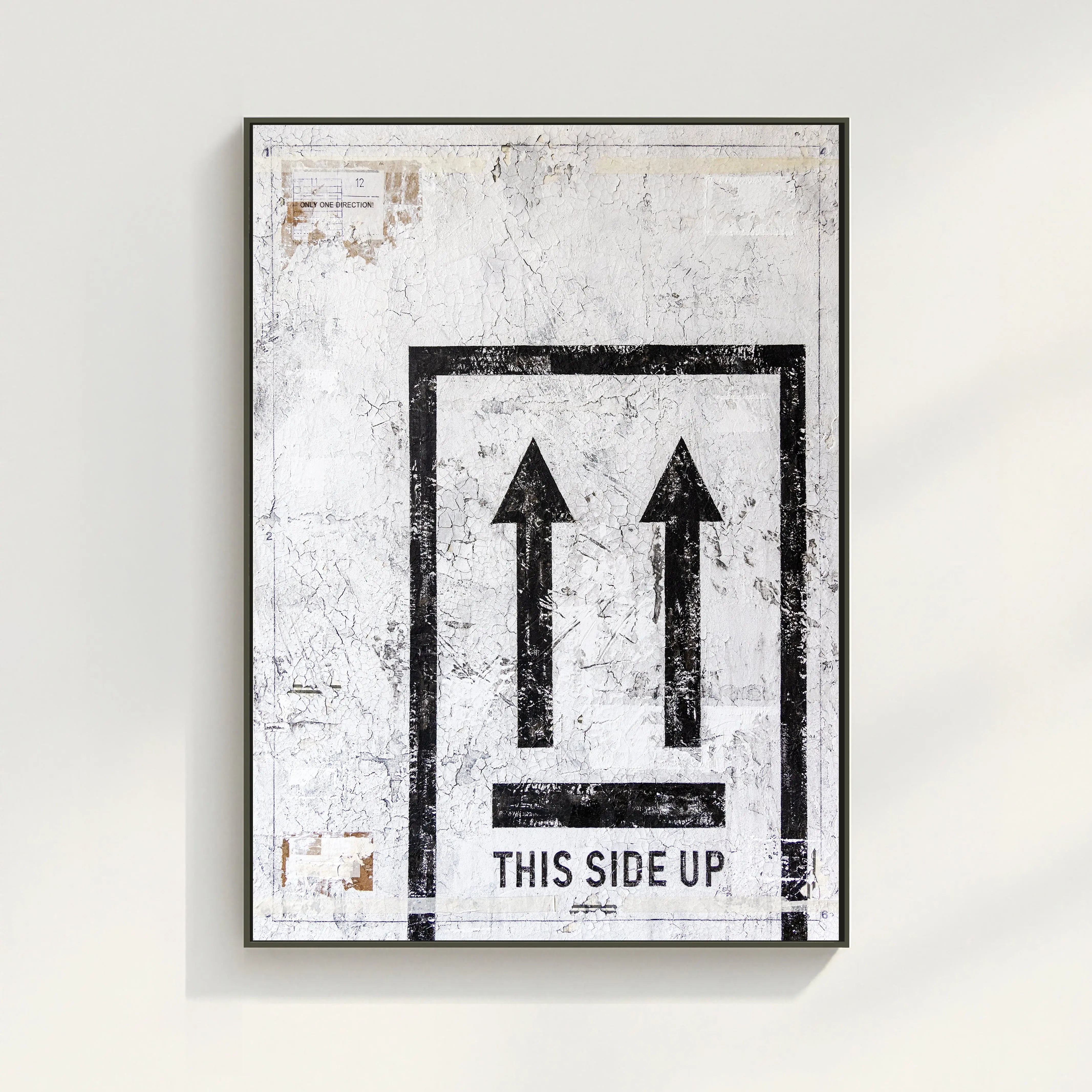 Wandbild GM90 Abstrakt "This Side Up" - Druck auf Leinwand mit Schattenfuge by Cosman-Photocollection