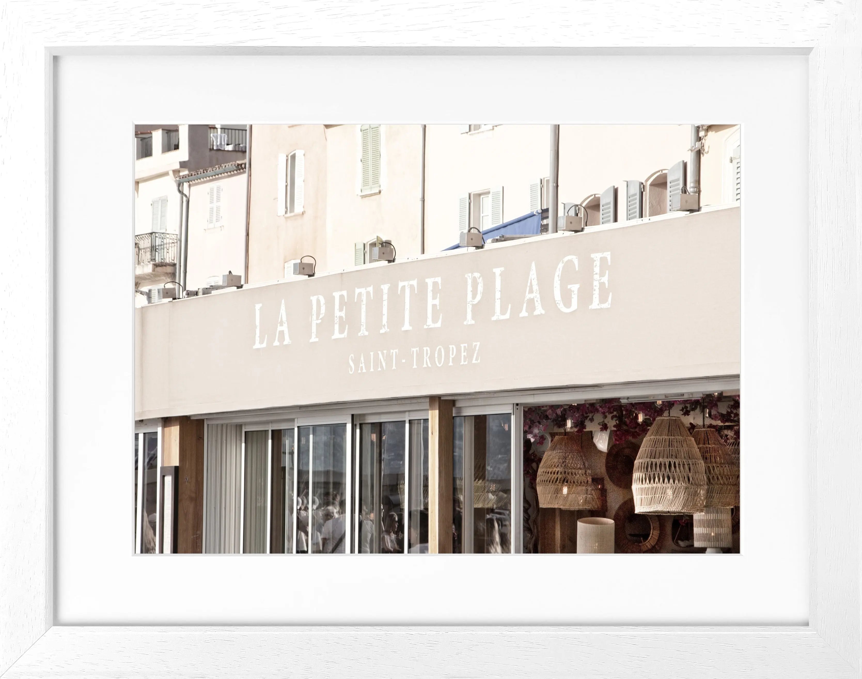 Poster mit Rahmen ’La Petite Plage’ Saint Tropez ST03