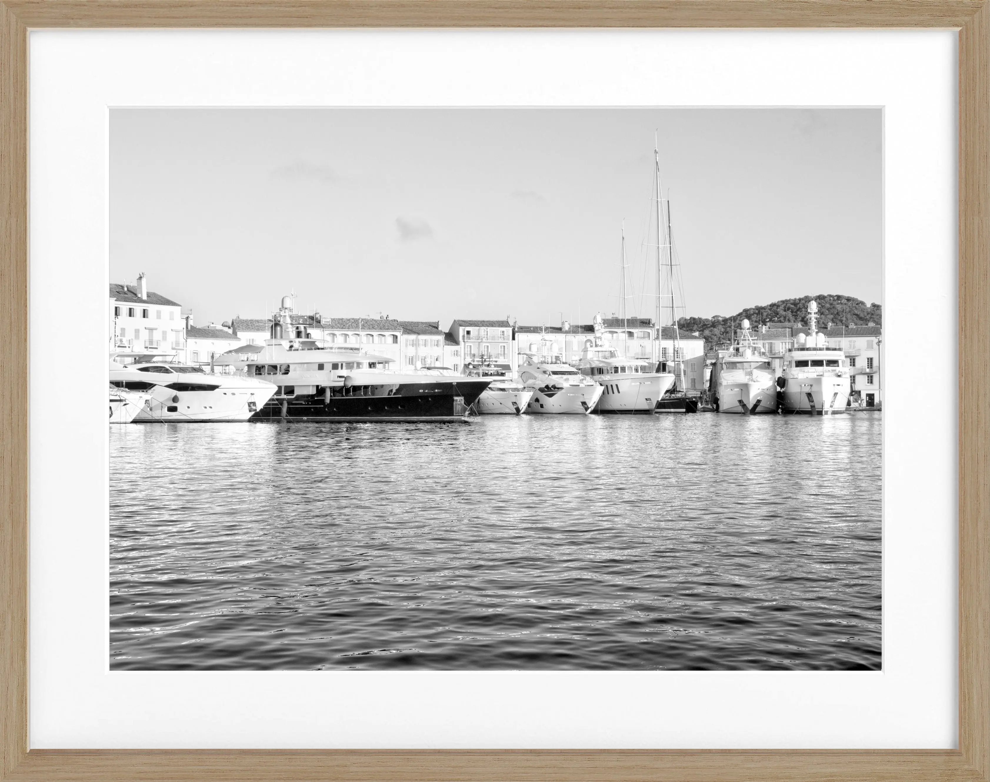 Poster mit Rahmen Saint Tropez ’Hafen’ ST07 - Wandbilder