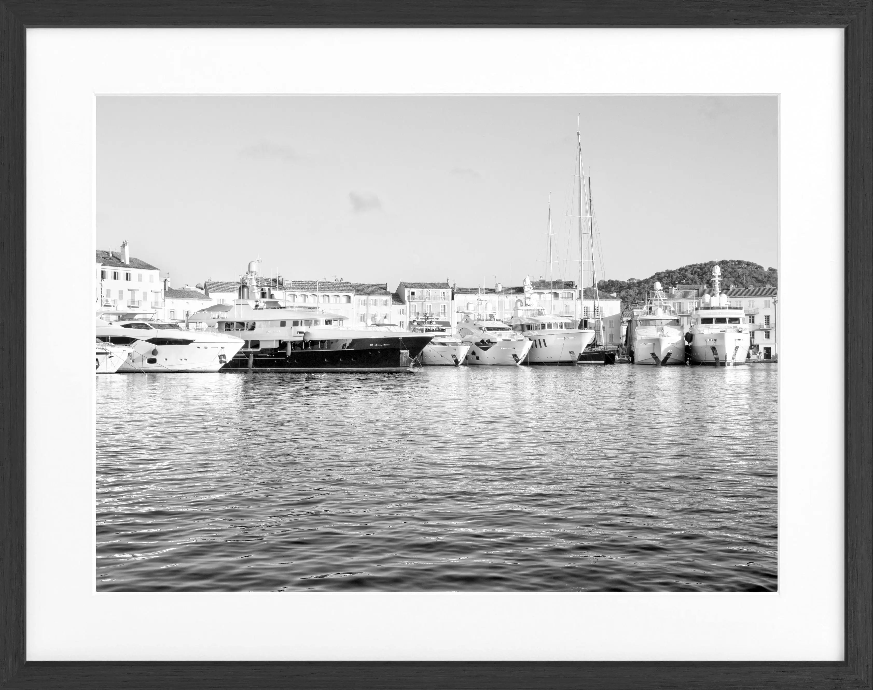 Poster mit Rahmen Saint Tropez ’Hafen’ ST07 - Wandbilder