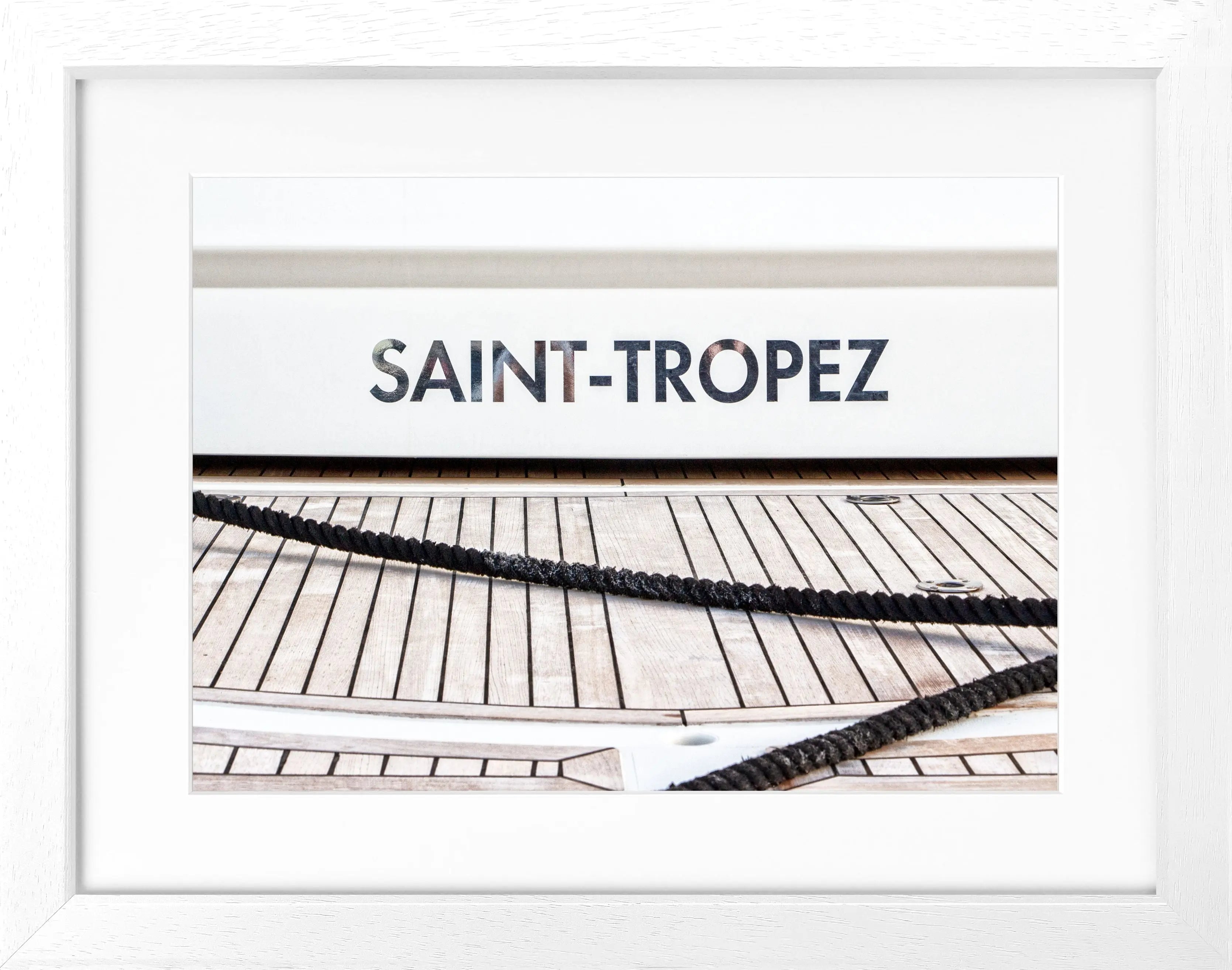 Poster mit Rahmen ’Boot’ Saint Tropez ST09 - Wandbilder